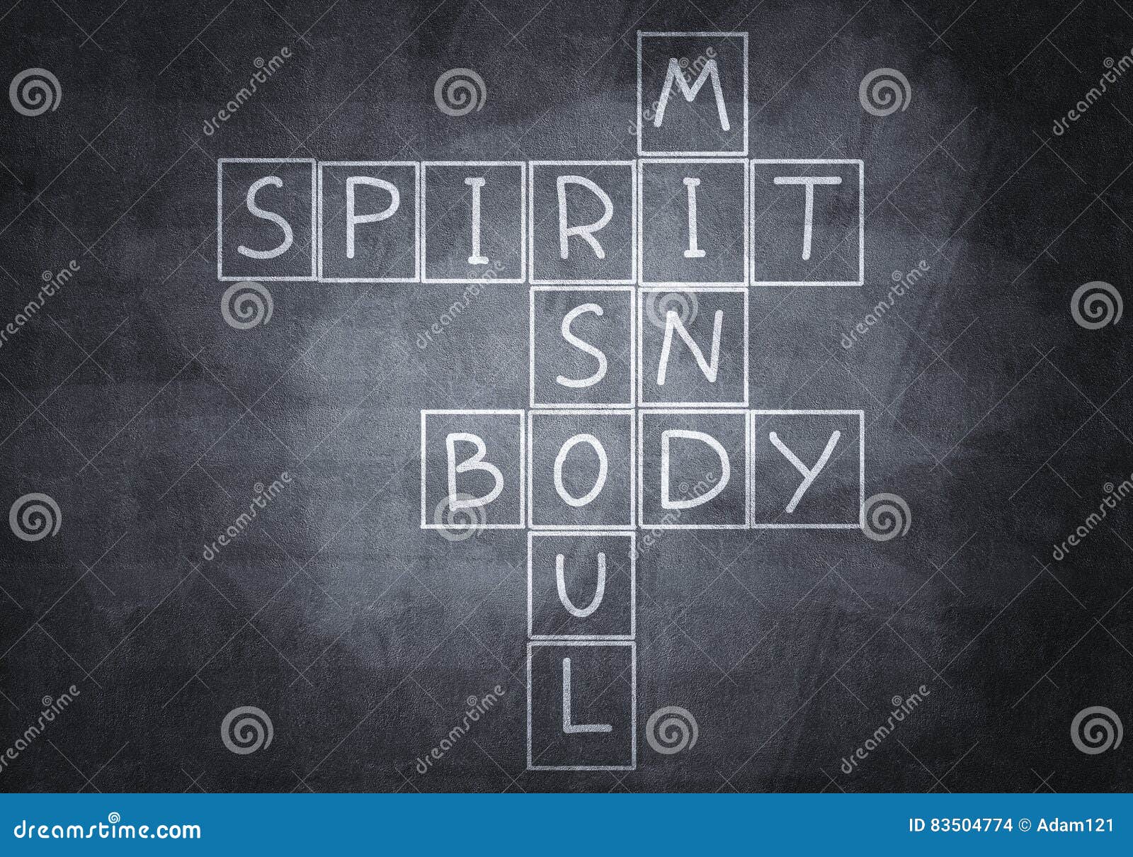 Chalk drawn crossword stock illustration. Illustration of text 83504774