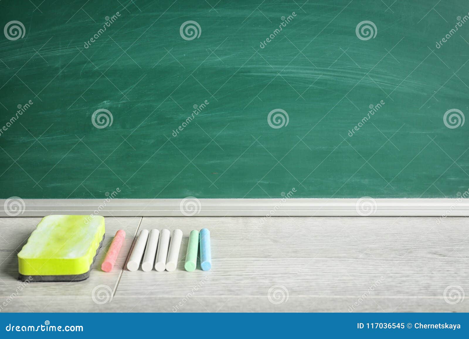 Chalk and duster on table stock image. Image of equipment 117036545