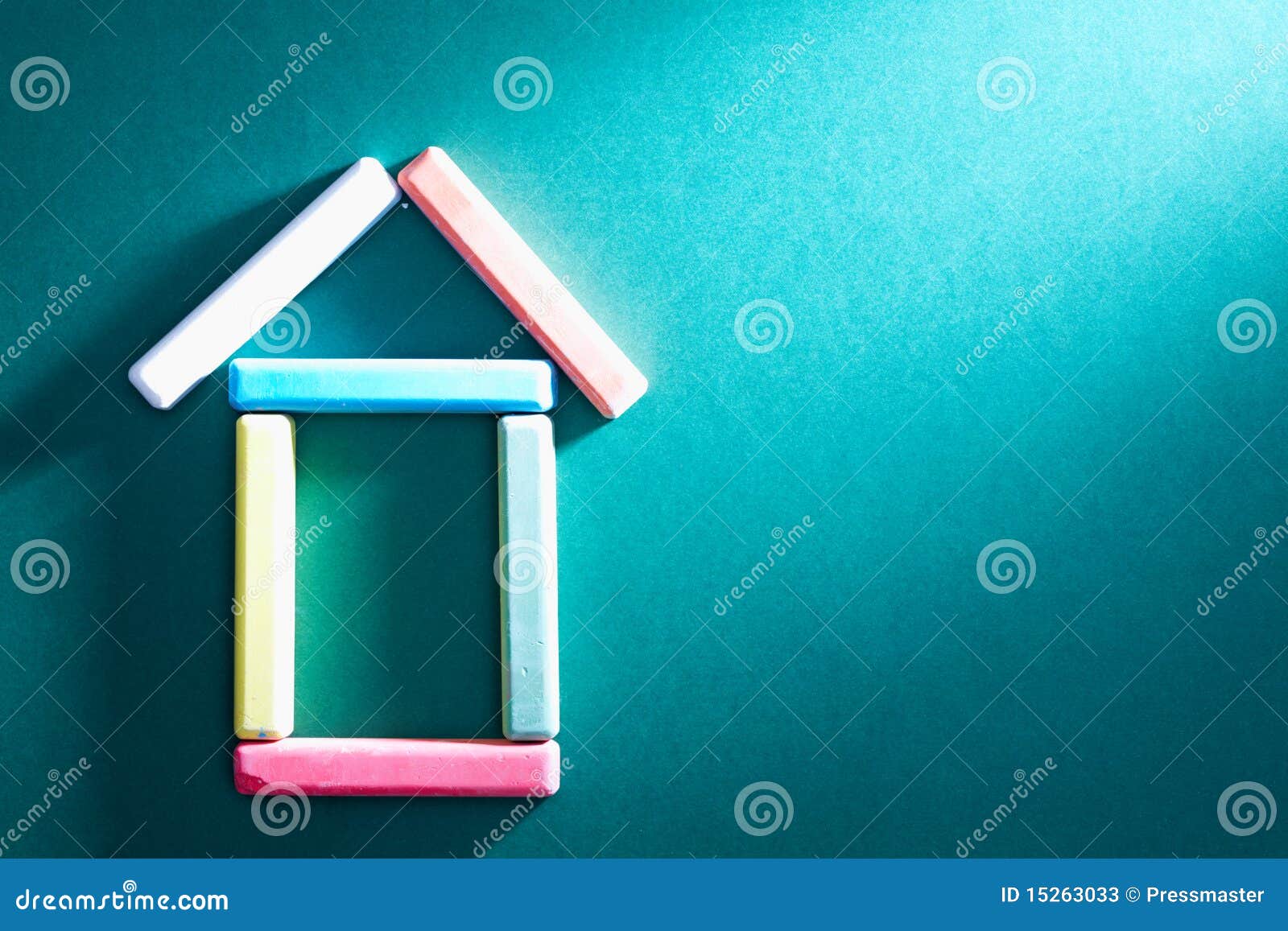 Chalk house stock image. Image of educational, background 15263033