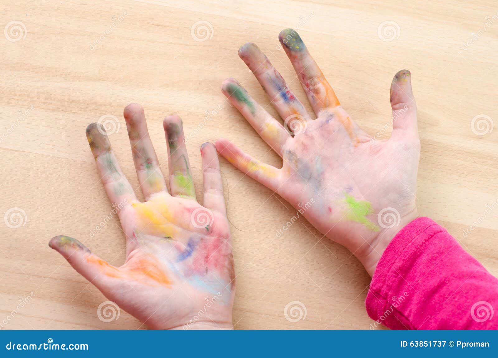 Chalk stained hands stock image. Image of blue, yellow 63851737