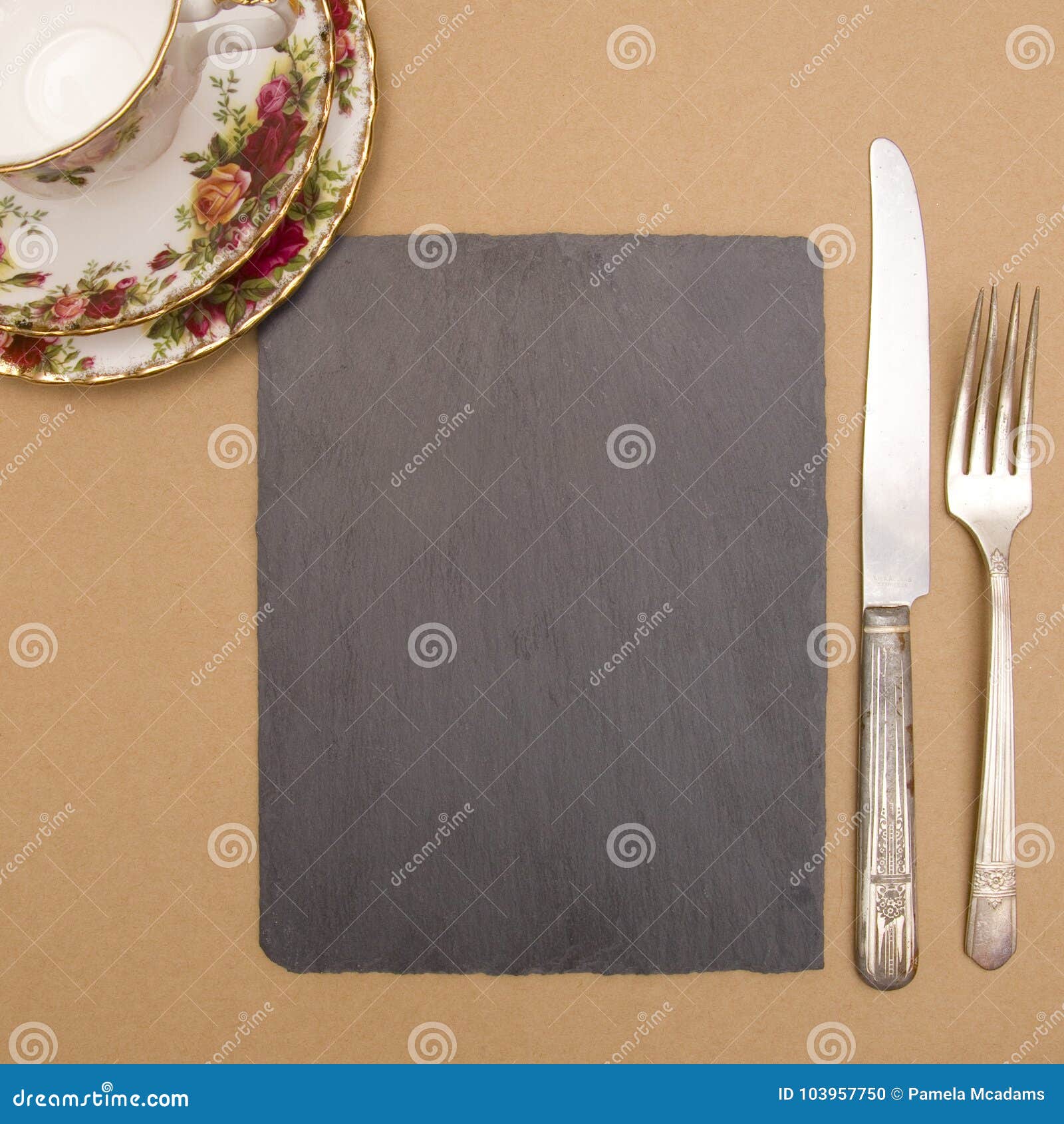 A Chalkboard Background - Perfect for a Dinner Menu Stock Photo - Image ...