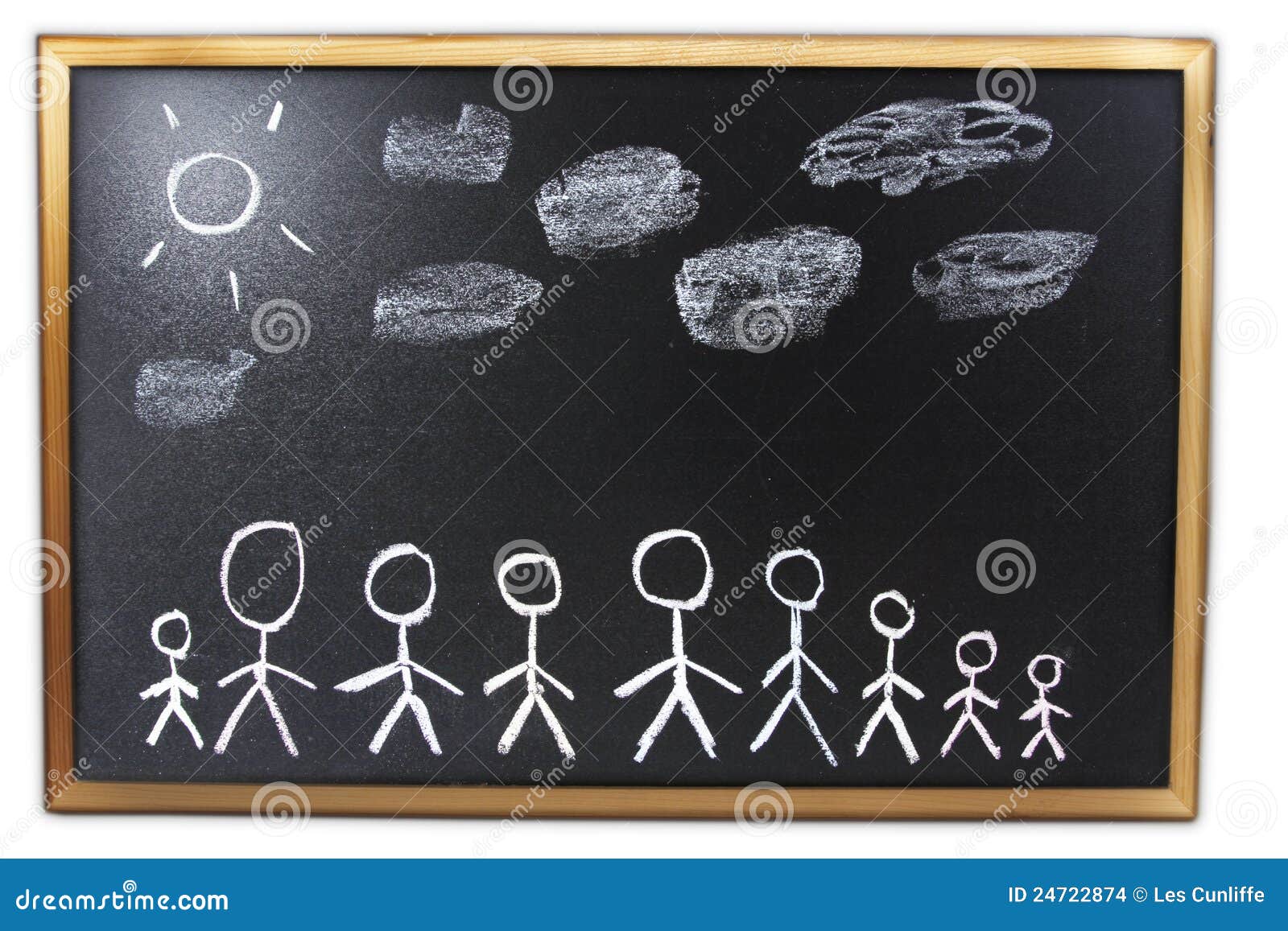 Chalkboard drawing stock photo. Image of idea, kids, childhood 24722874