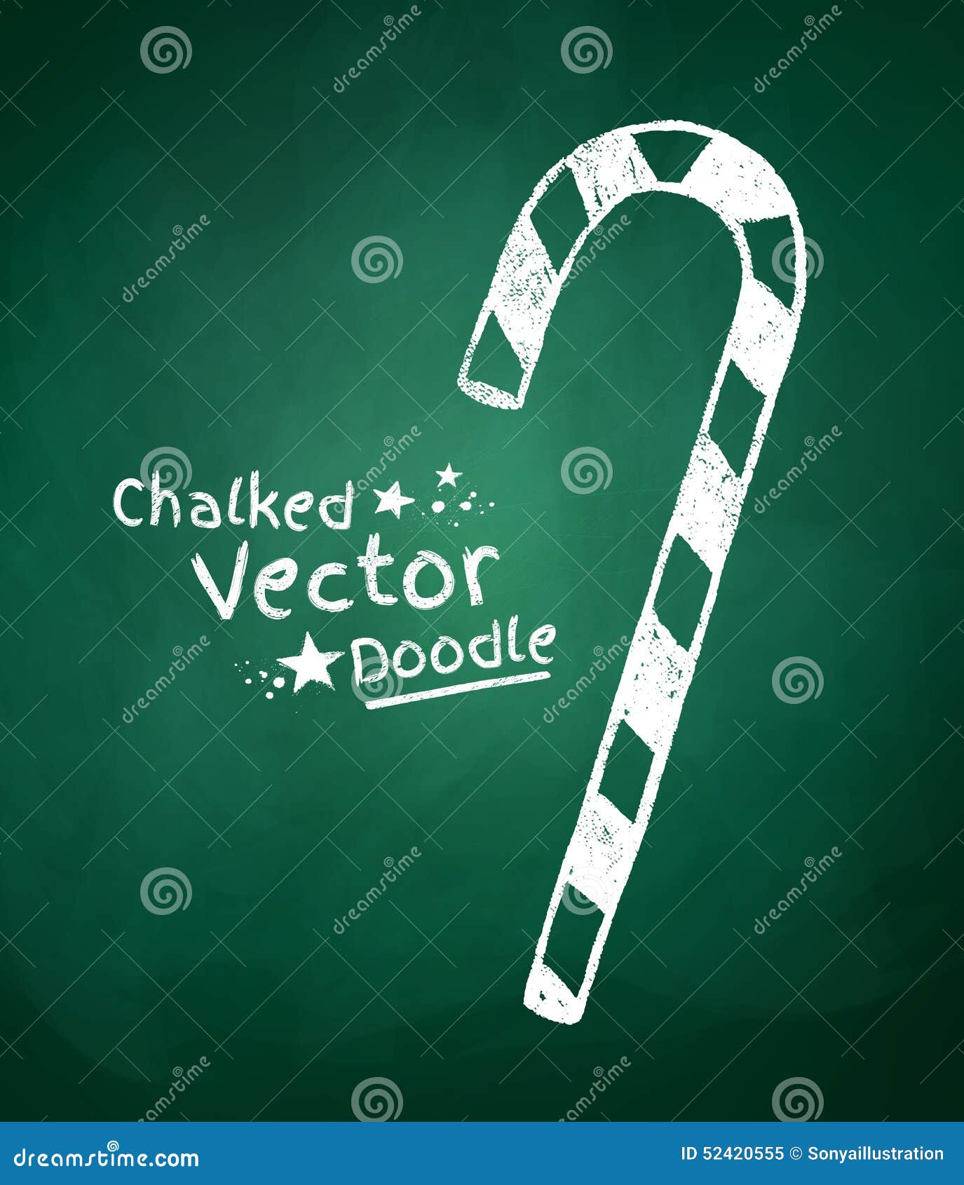 Chalkboard Drawing of Candy Stock Vector Illustration of design, chalked 52420555