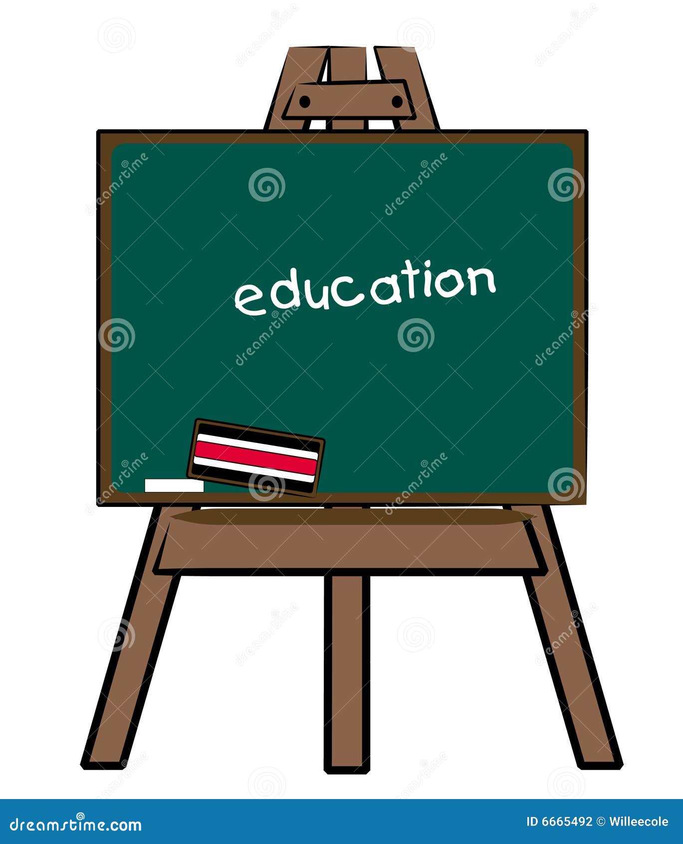 Chalkboard with education stock vector. Illustration of chalkboard