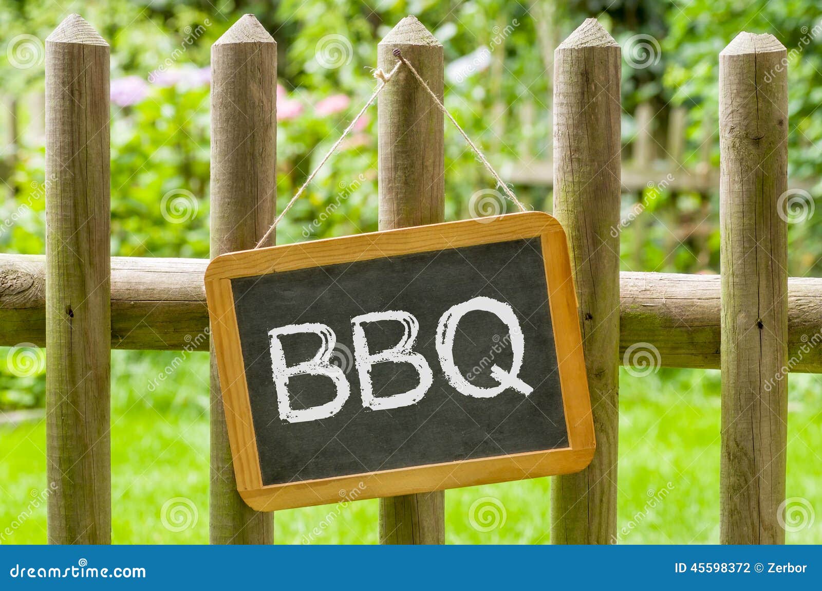 Chalkboard with the Inscription BBQ Stock Photo Image of celebration