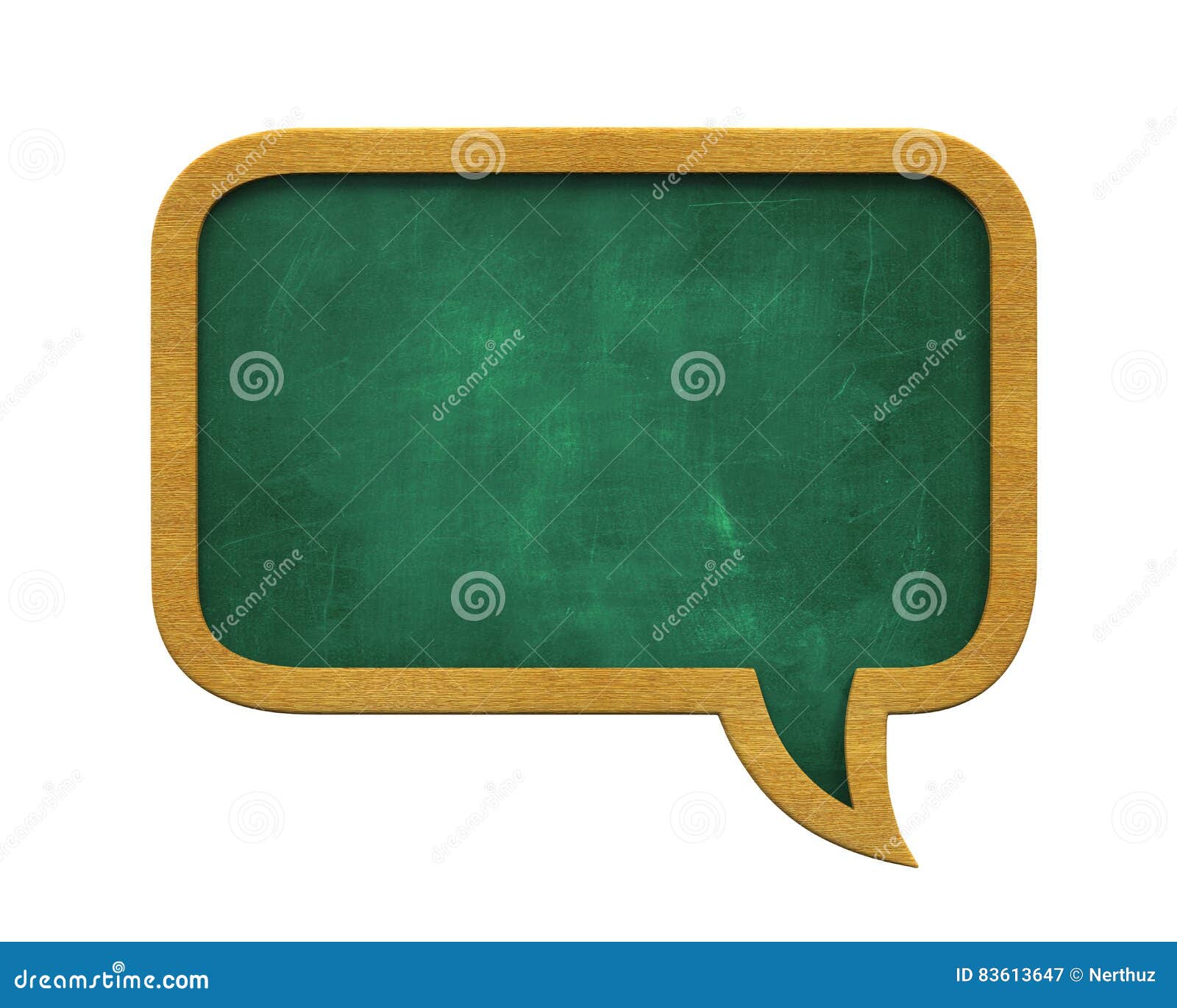 Chalkboard Speech Bubble stock illustration. Illustration of background