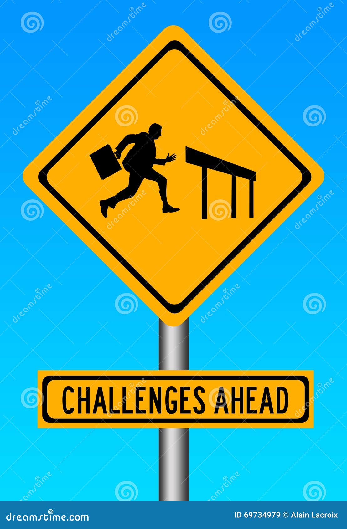 Challenges Ahead Stock Illustration Illustration Of Life 69734979