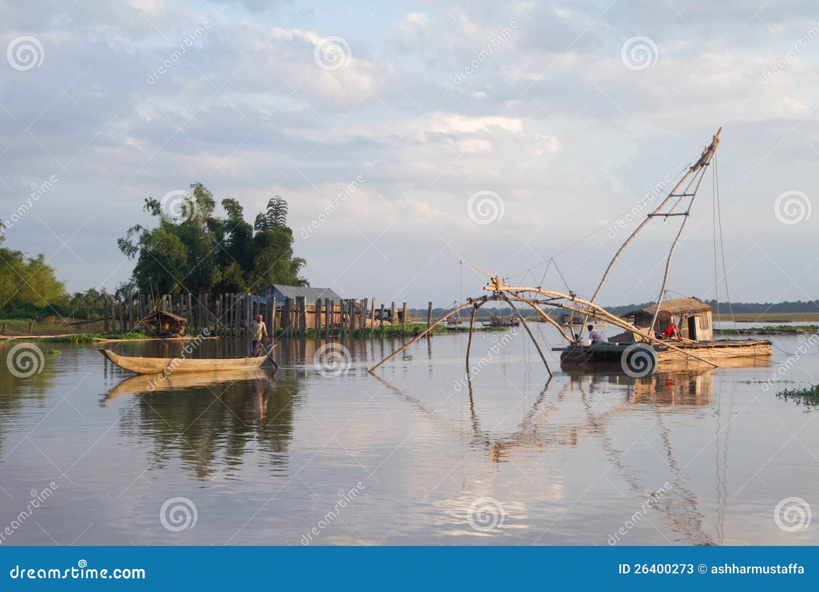 Cham Traditional Fishing Boat Stock Image Image of boat, indochina
