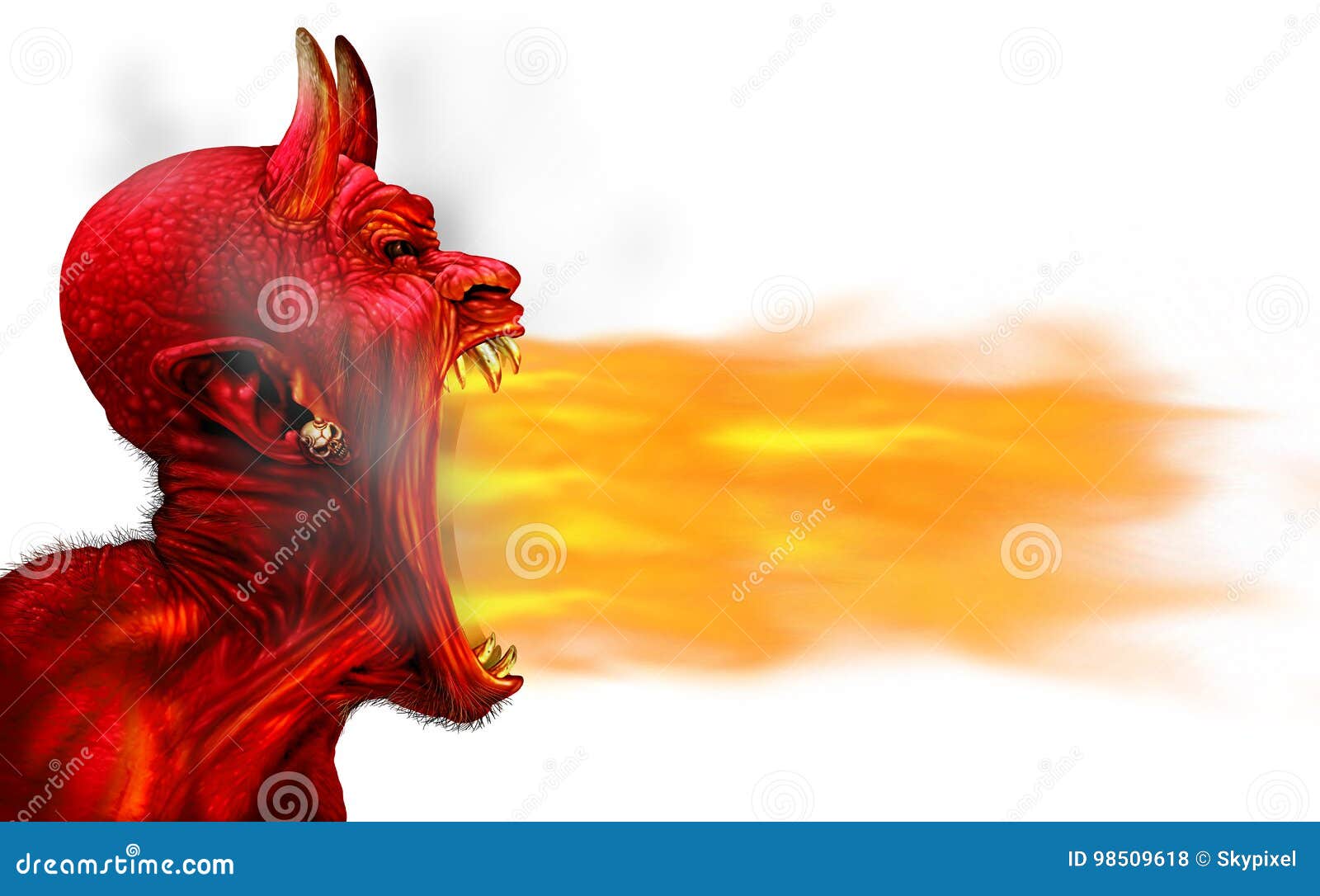 desenho animado pequeno demônio do fogo 10637176 Vetor no Vecteezy