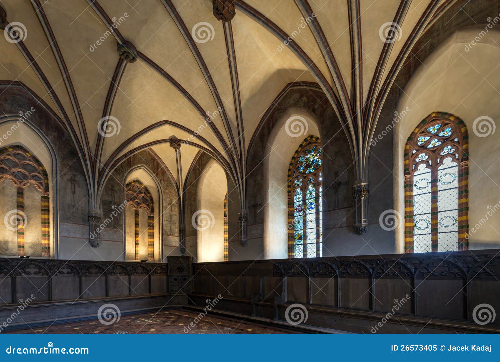 Chamber in Greatest Gothic Castle Stock Image Image of europe