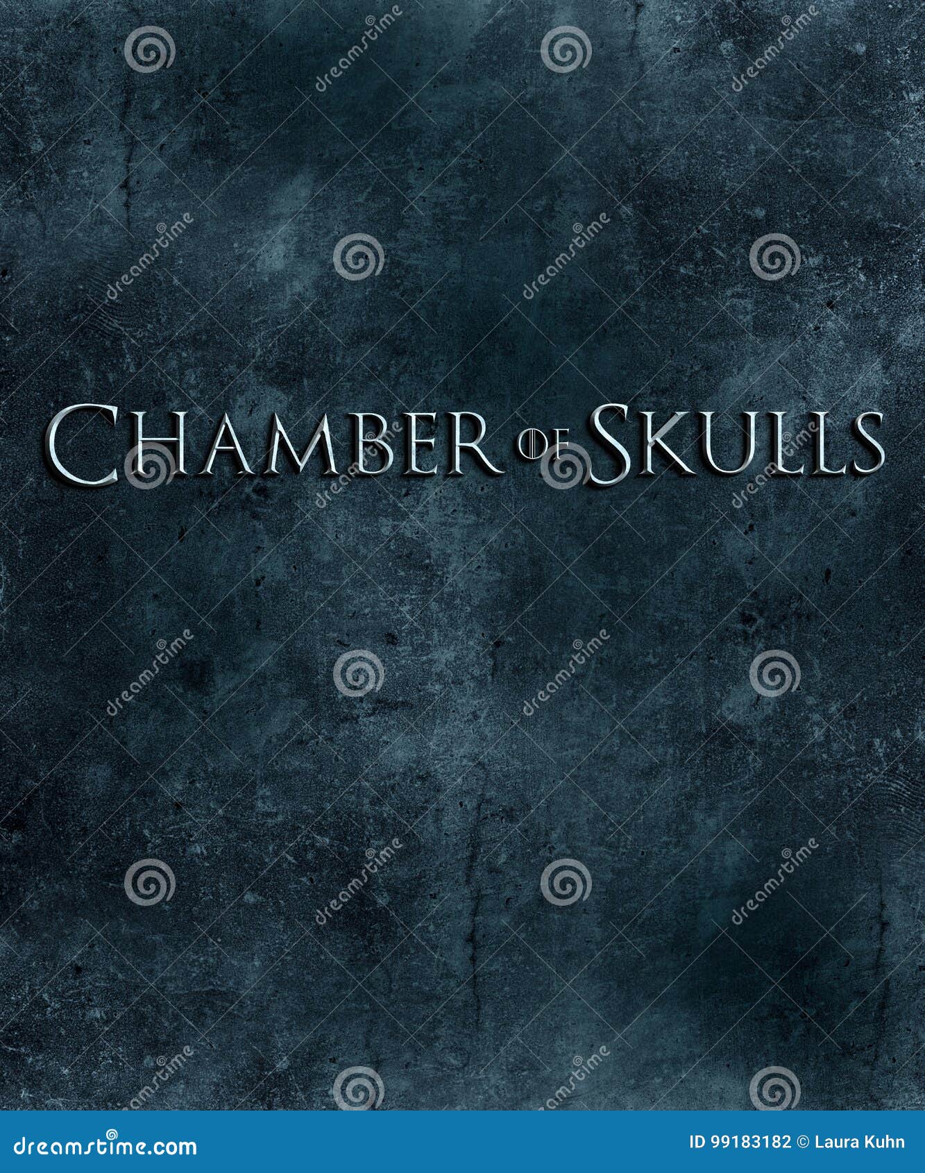chamber of skulls poster artwork original background texture