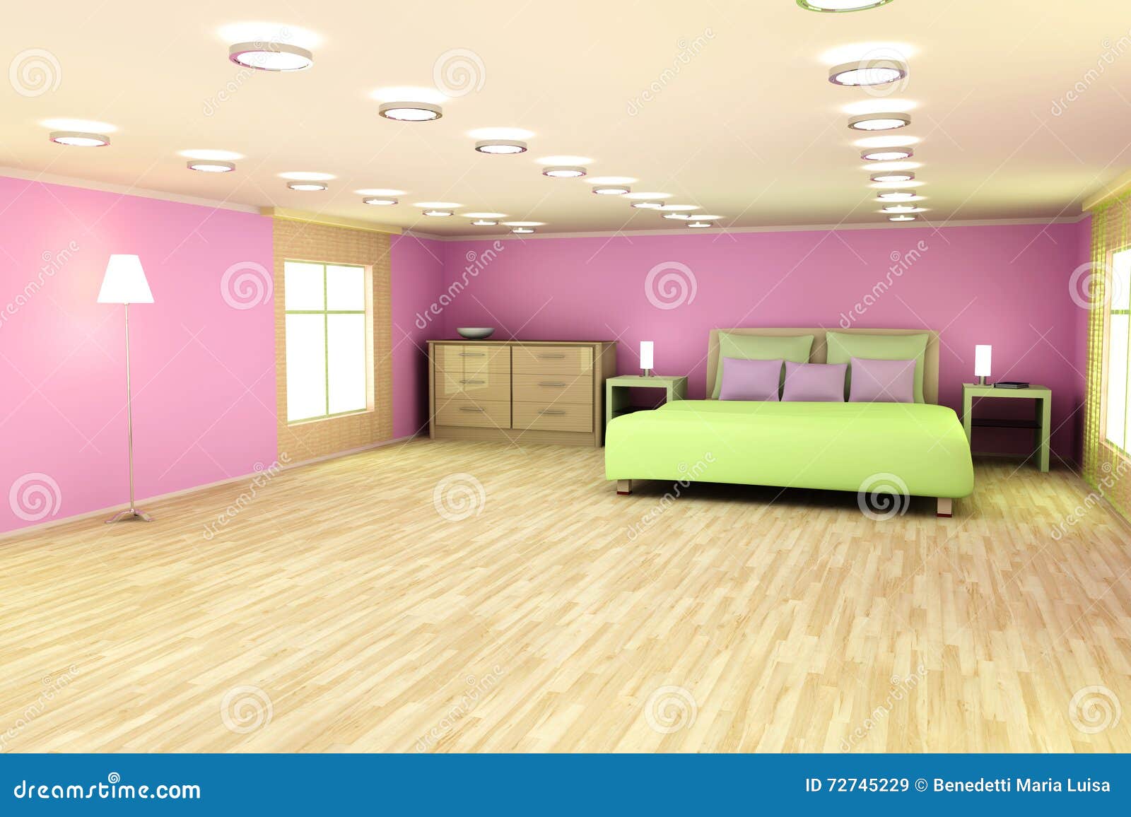 Chambre coucher rose photos stock - Inscription Gratuite