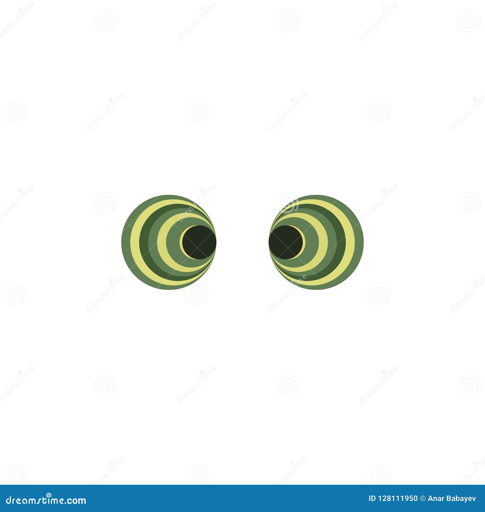Chameleon Eyes Green Color Icon. Elements of Eyes Multi Colored Icons