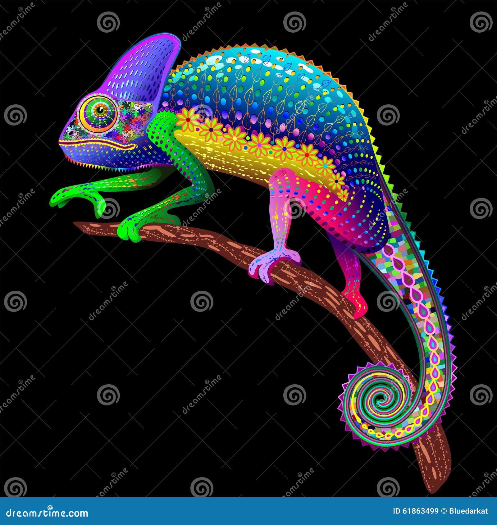 Chameleon Rainbow Stock Illustrations – 1,062 Chameleon Rainbow