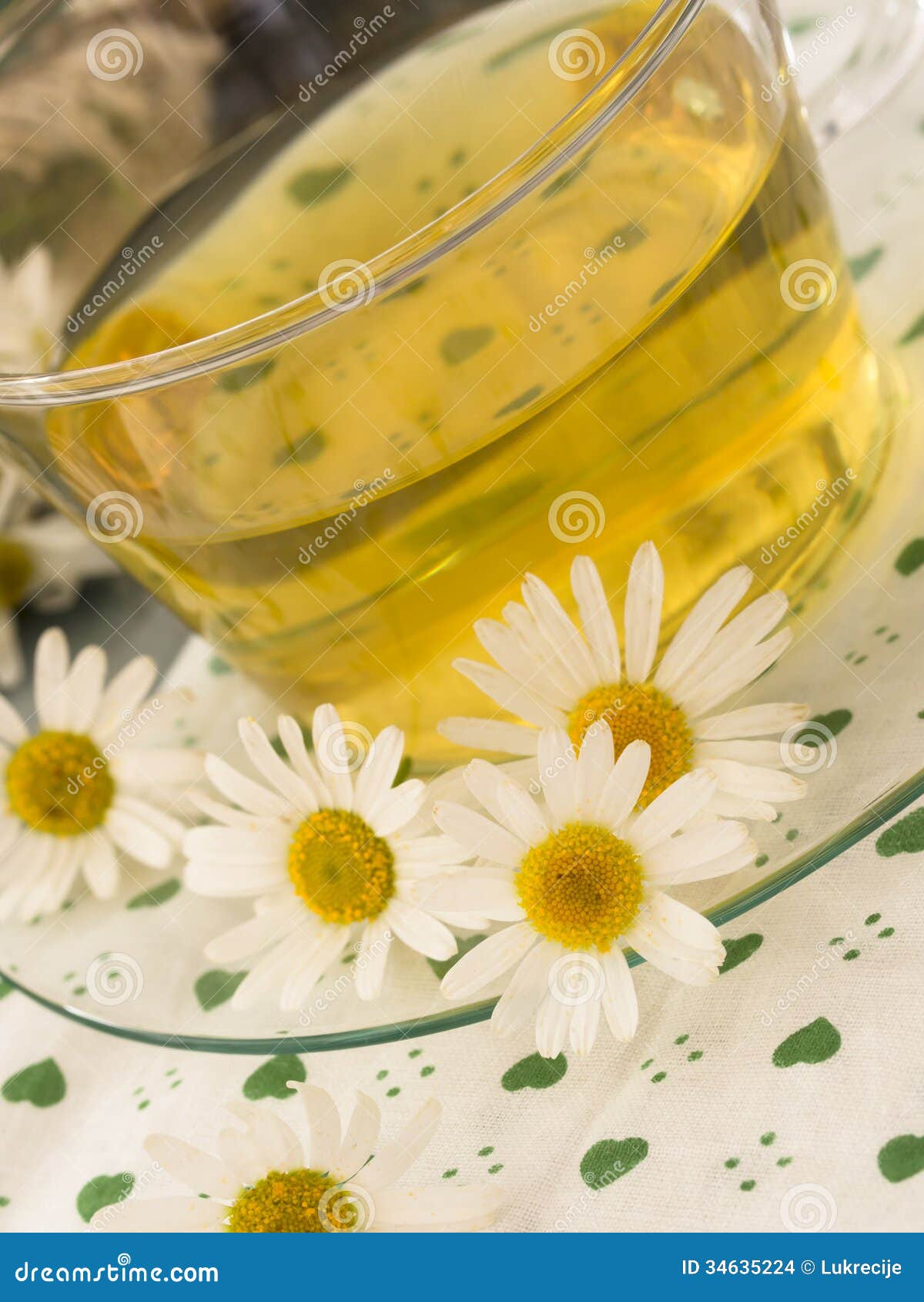 Chamomile tea stock photo. Image of floral, green, chamomile 34635224