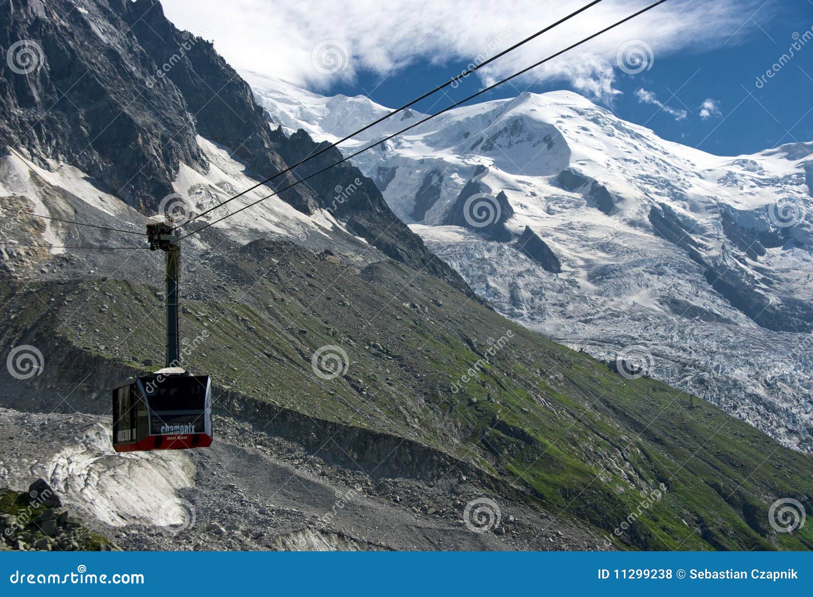 Chamonix cable car stock photo. Image of scenic, peaks 11299238