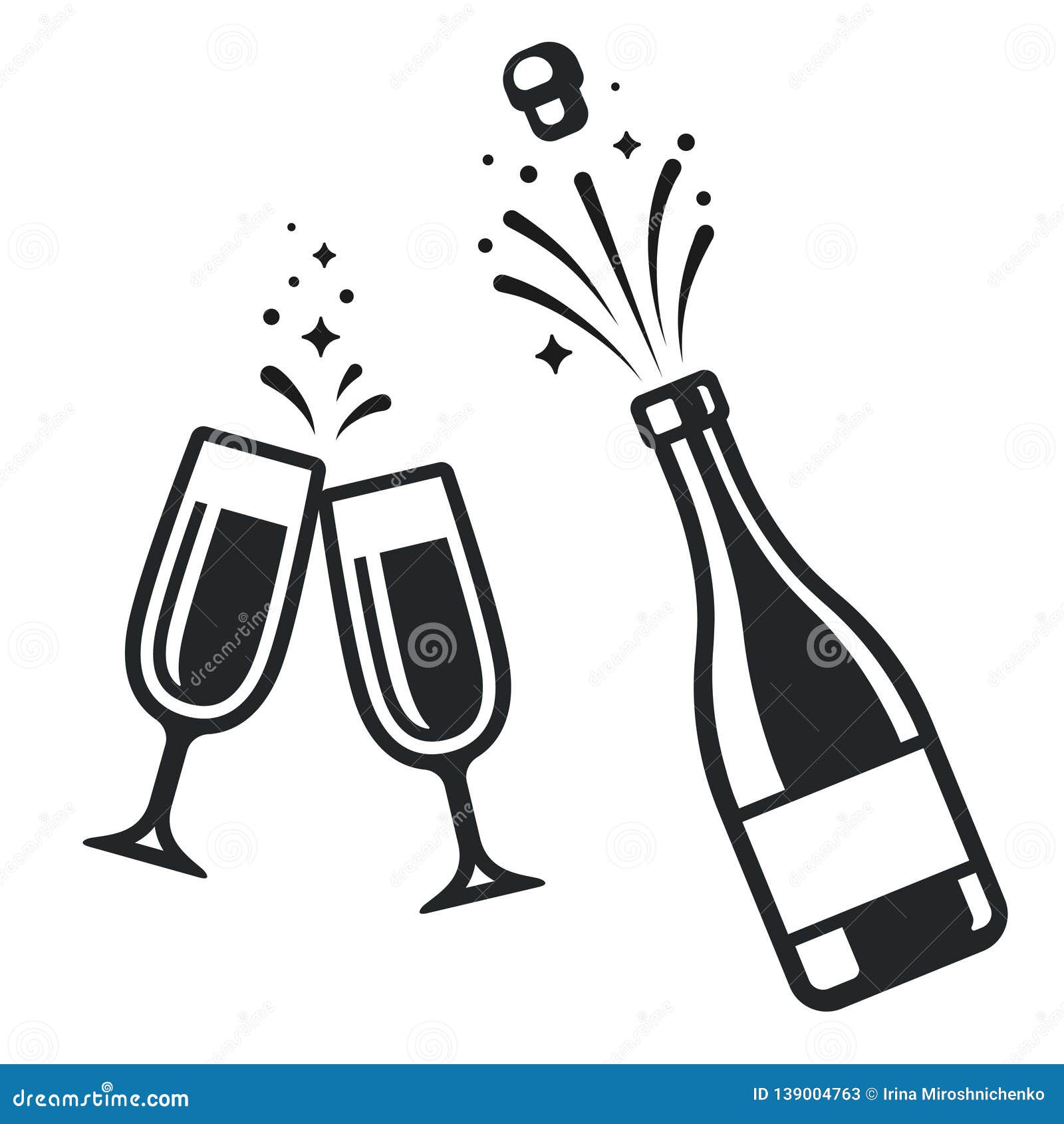 Champagne Popping Stock Illustrations – 1,664 Champagne Popping Stock  Illustrations, Vectors & Clipart - Dreamstime