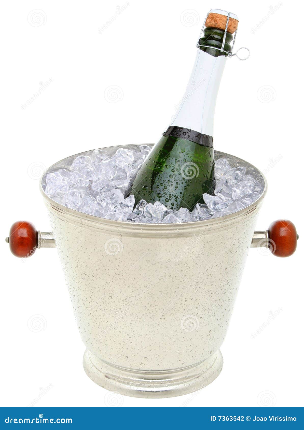 Champagne Bottle in an Ice Bucket Stock Photo Image of happy