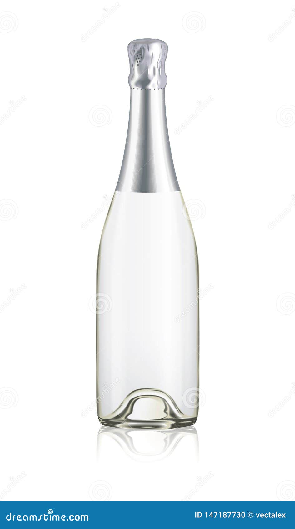 Download Mock Up Transparent Isolated Realistic Champagne Bottle Vector Stock Vector Illustration Of Glass Drink 147187730
