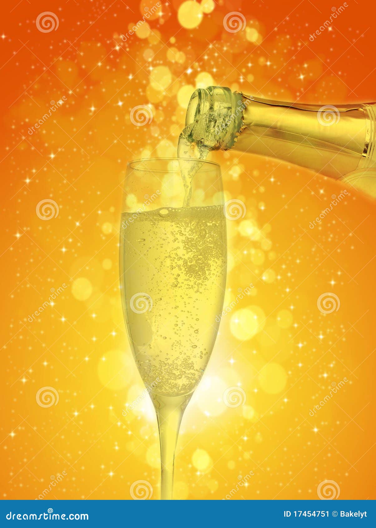 Champagne glass stock image. Image of luxury, gold, happy 17454751