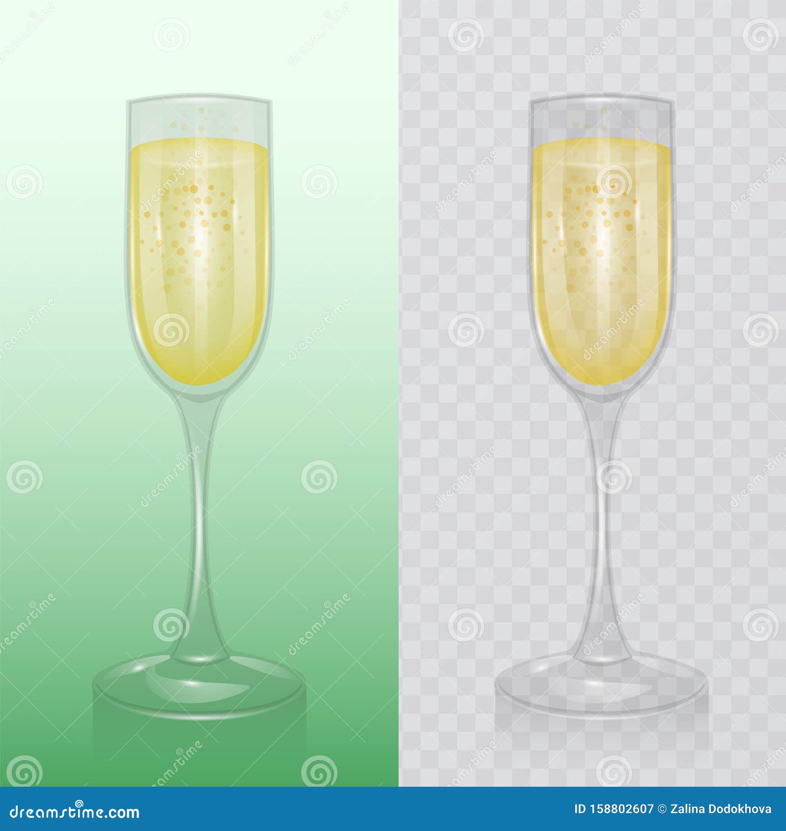 Download The Champagne Glass, Mock Up, Template Of Glassware For Alcoholic Drinks, Champagne Flute ...