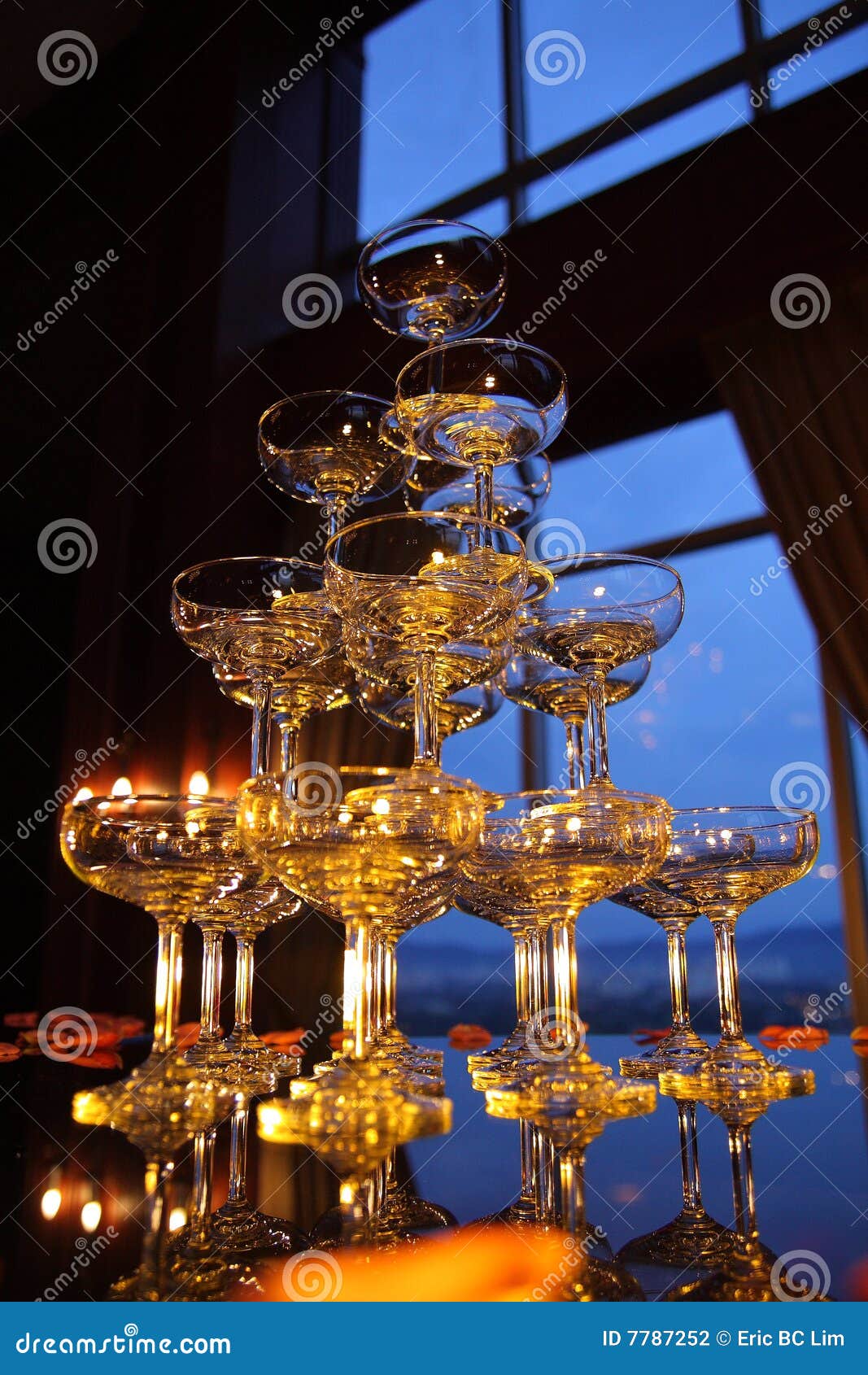 Champagne Glasses 01 stock photo. Image of wine, together 7787252