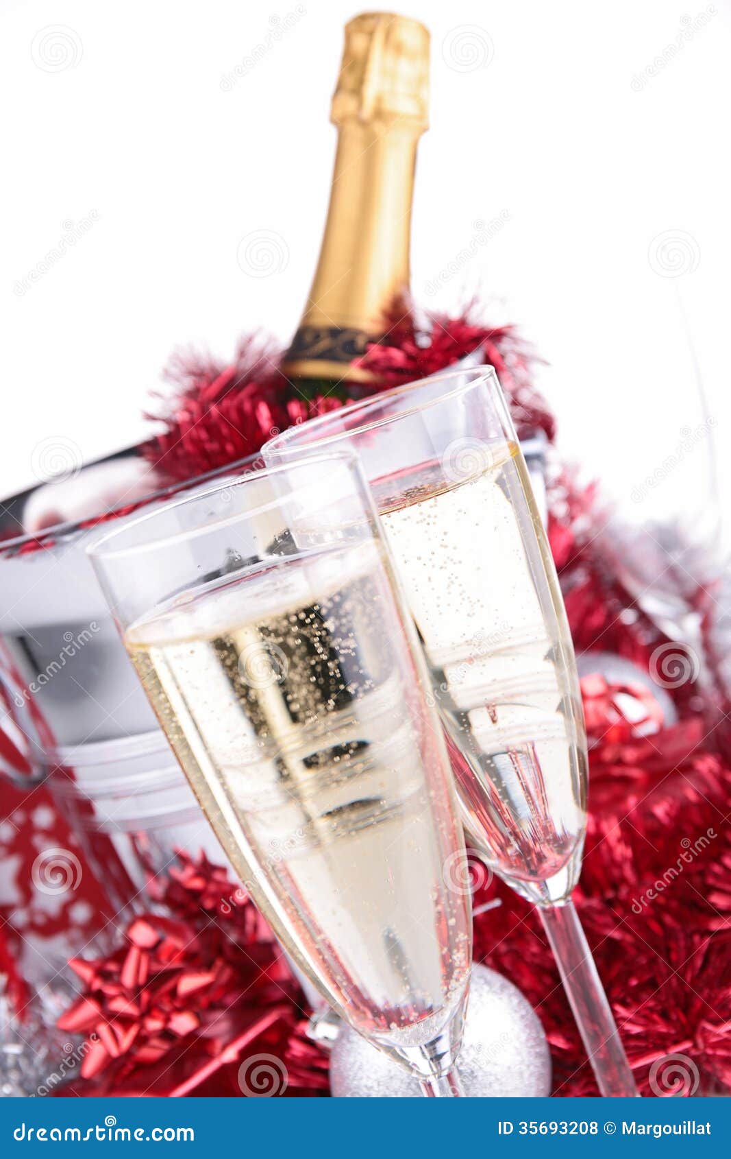 Champagne glasses stock photo. Image of party, bucket - 35693208