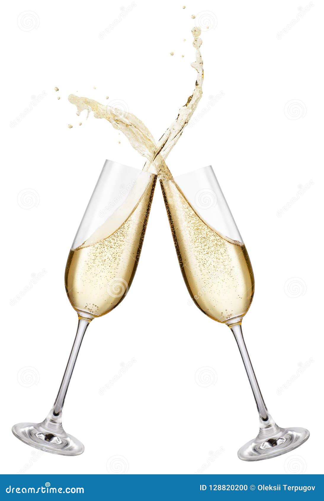 sekvens grammatik Allergisk Champagne Glasses Making Toast Stock Photo - Image of drink, bubble:  128820200