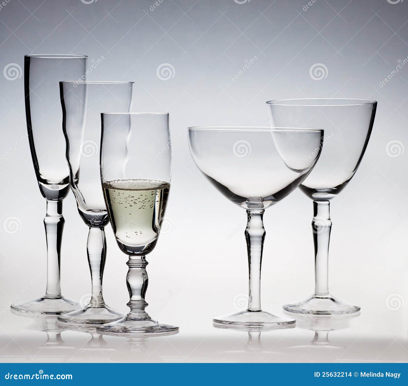 Champagne glassware stock photo. Image of vodka, glassware 25632214