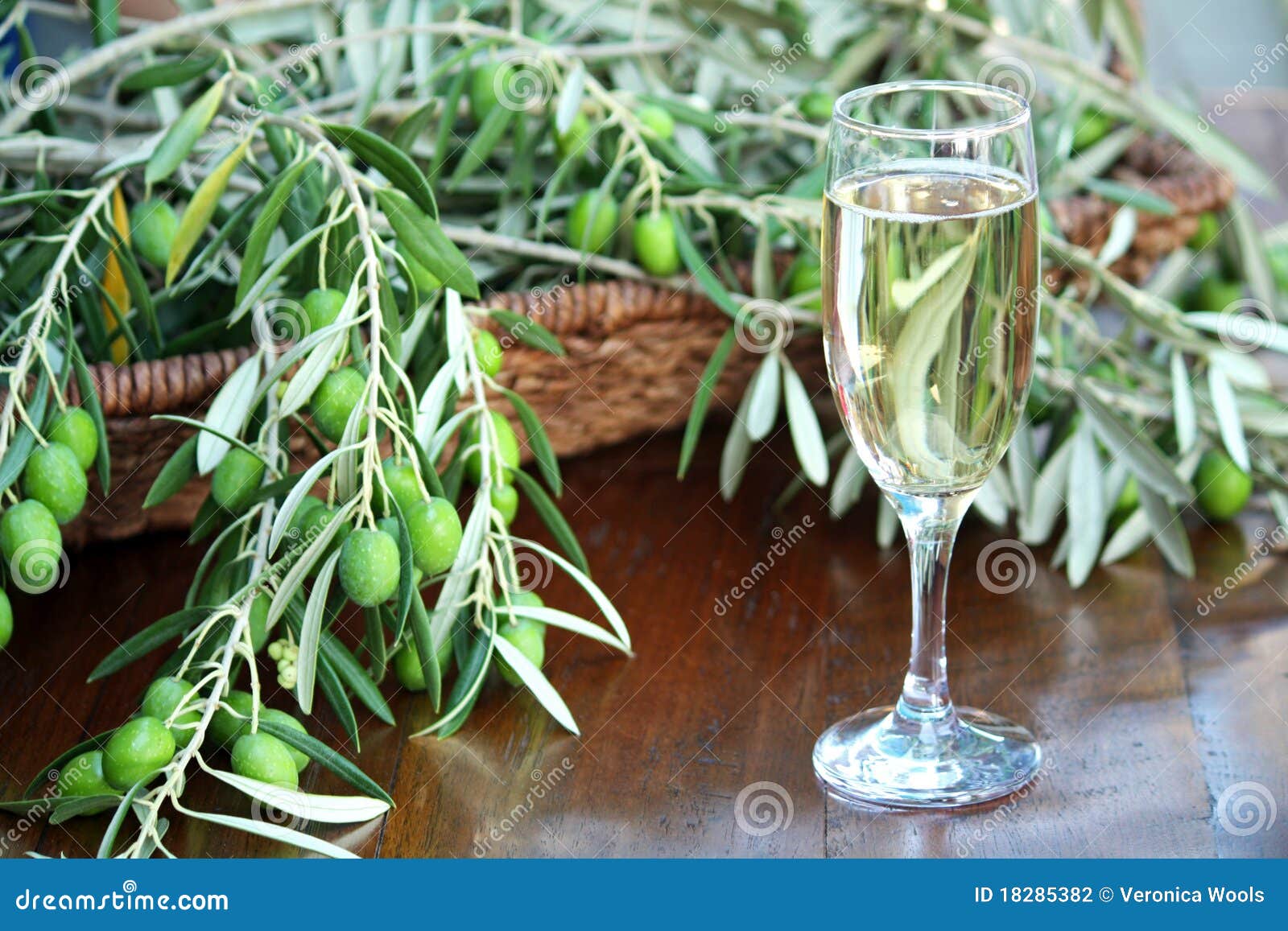Champagne and Olives stock photo. Image of relax, leaves 18285382