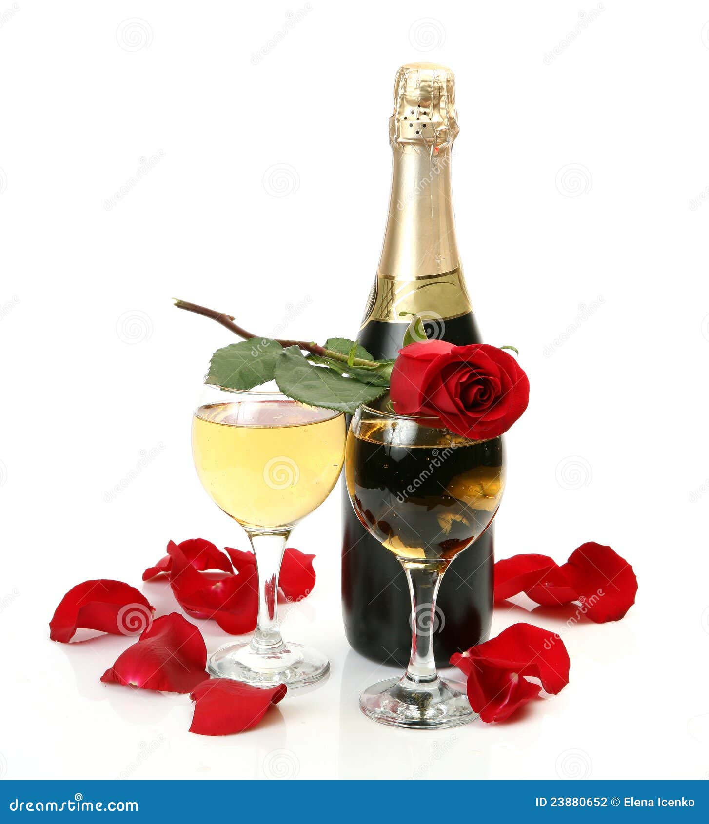 Champagne and roses stock photo. Image of sensual, pleasure 23880652