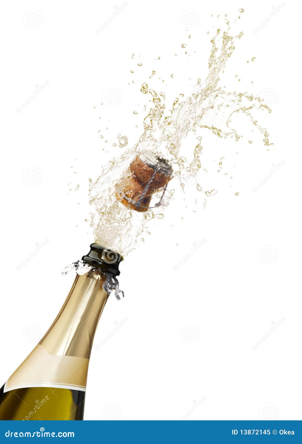 champagne splashing