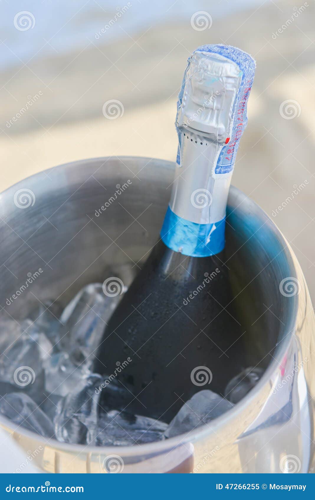 Champagne for Wedding Ceremony in Wine Bucket Stock Image Image of