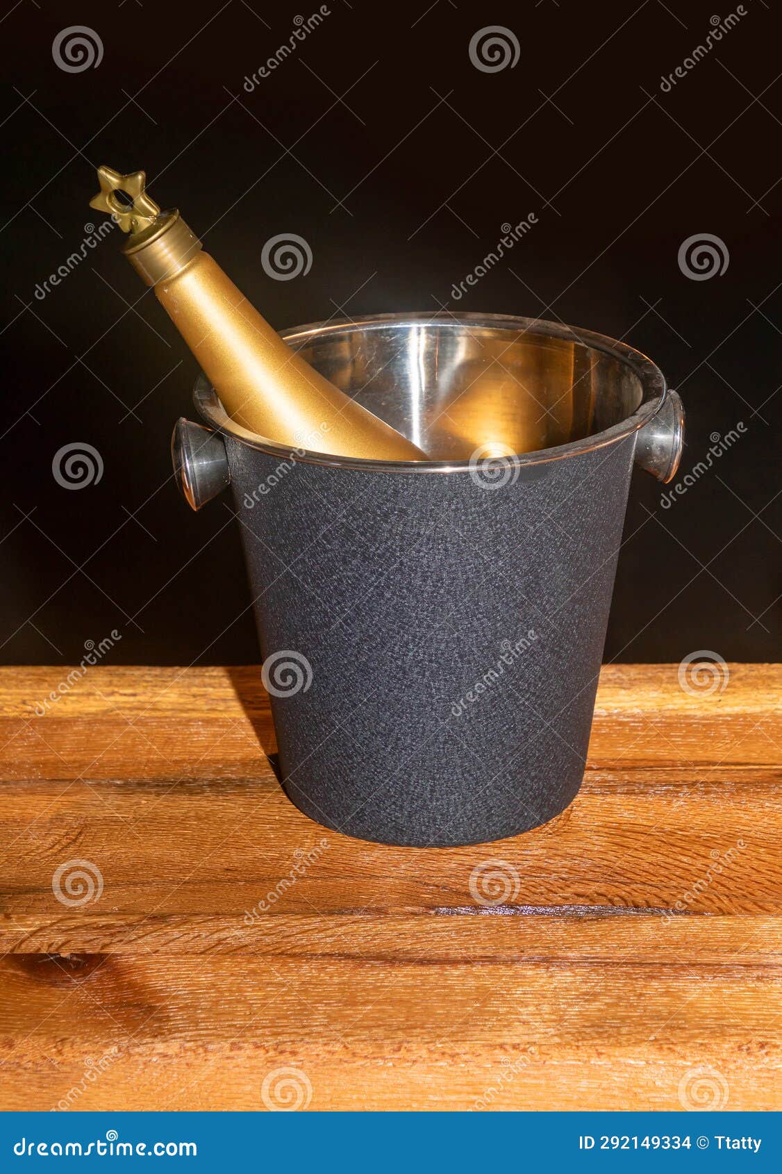 Champagne Wine Chiller Bucket Stock Photo Image of inside, alcohol