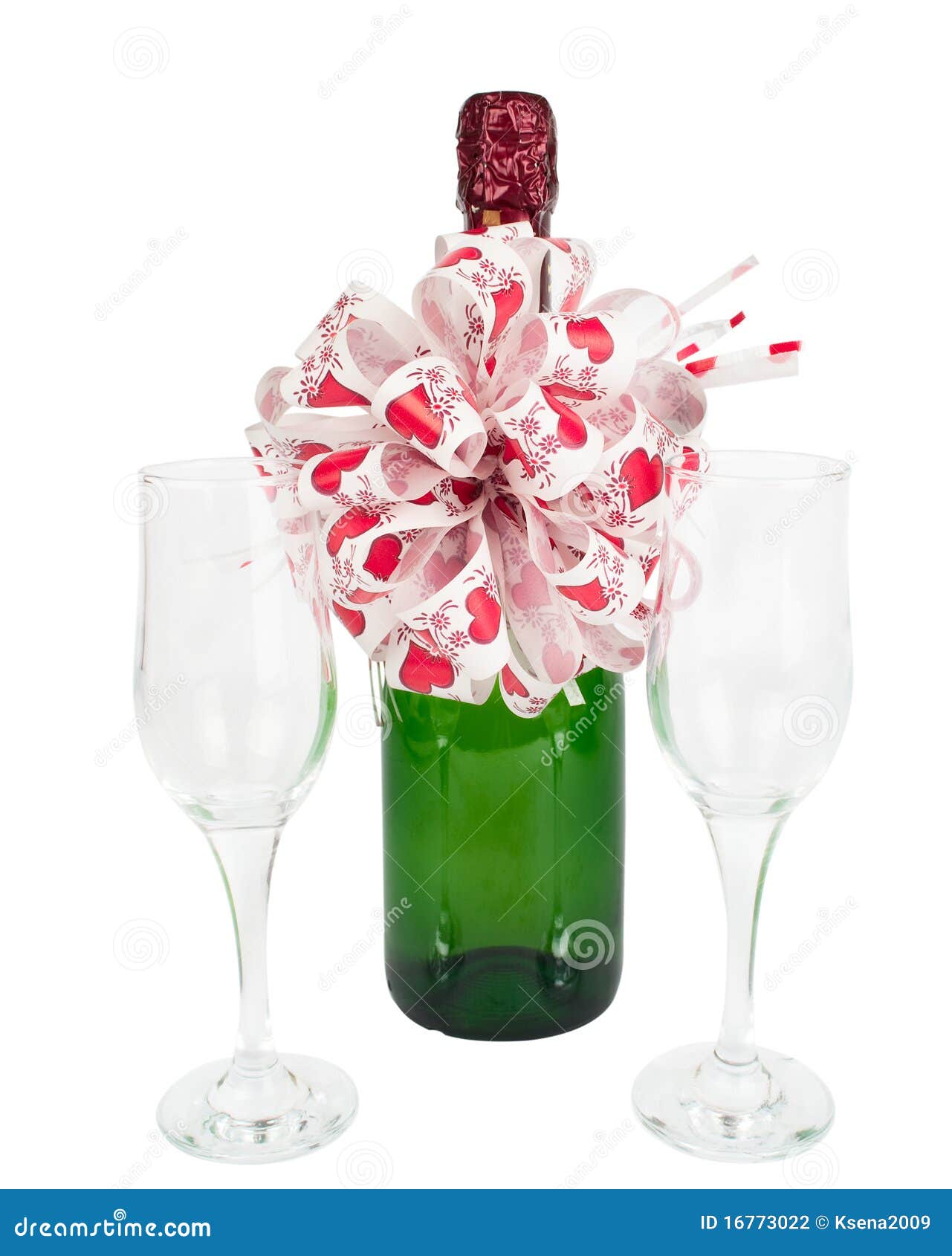 Champagne and wine glasses stock photo. Image of party 16773022