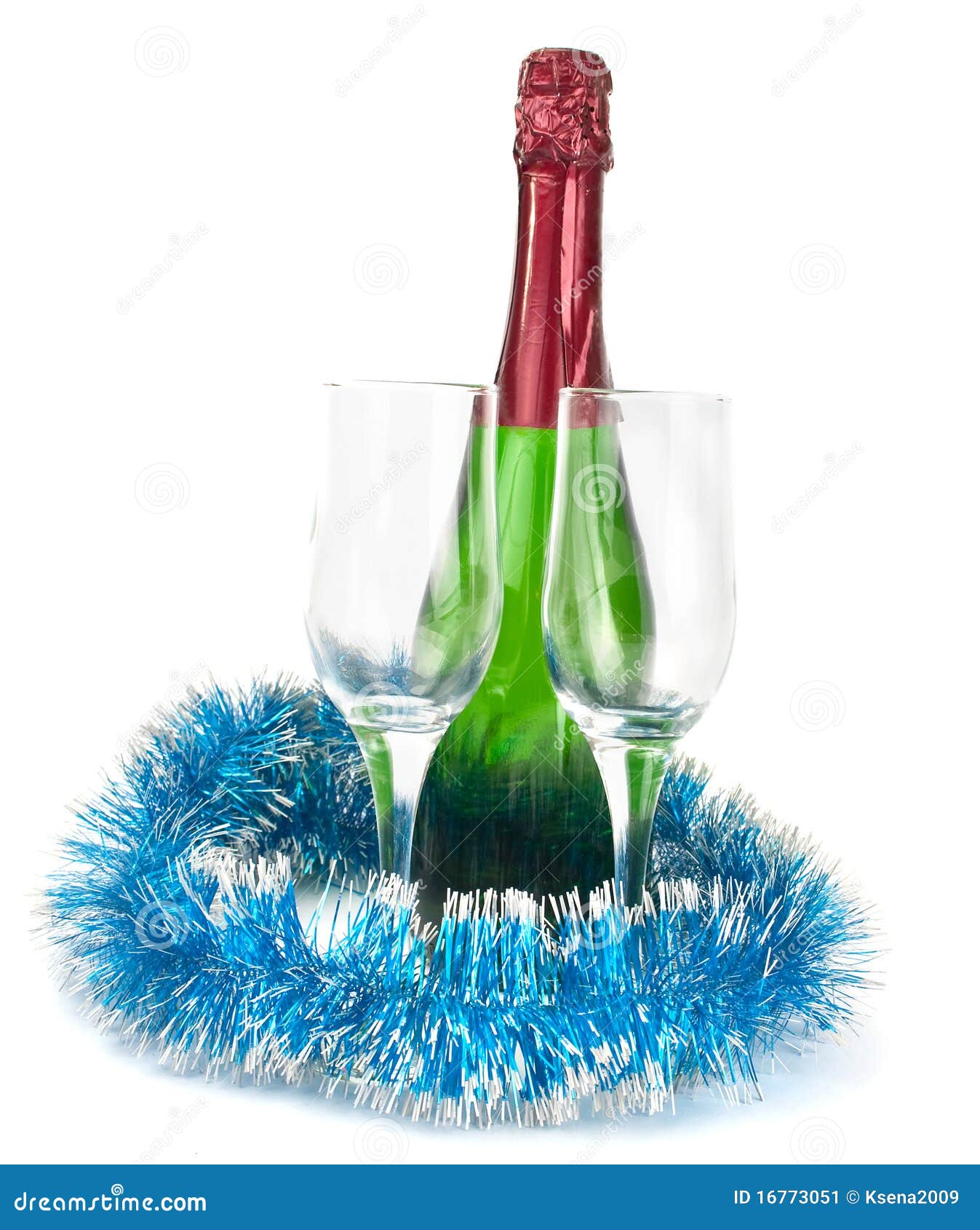 Champagne and wine glasses stock image. Image of white 16773051