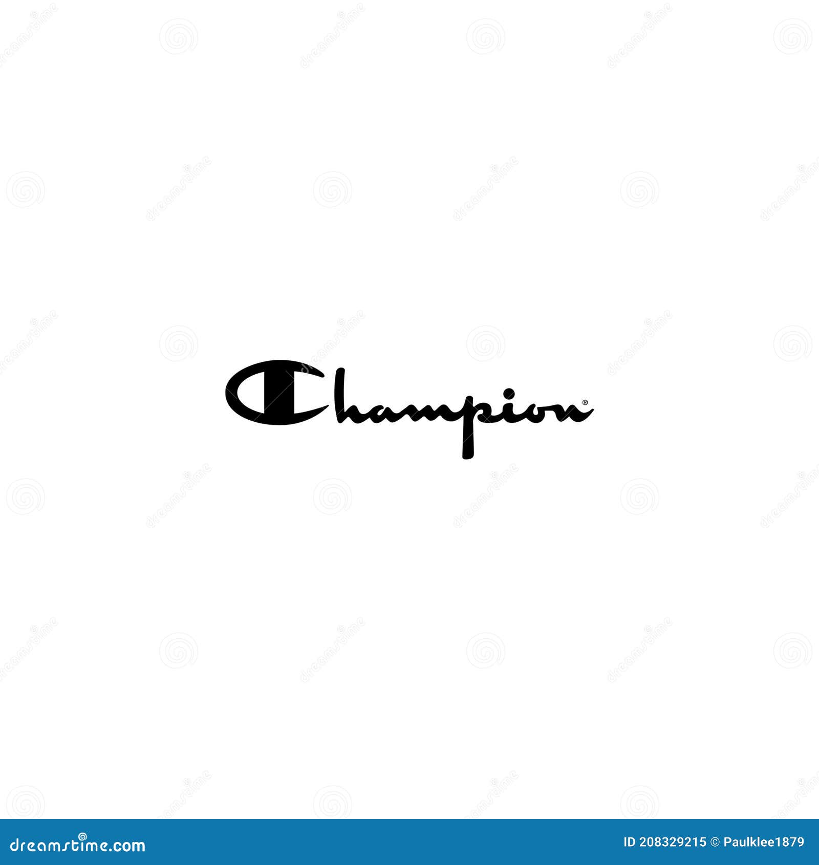 Champion Logo Editorial Illustrative on White Background Editorial ...