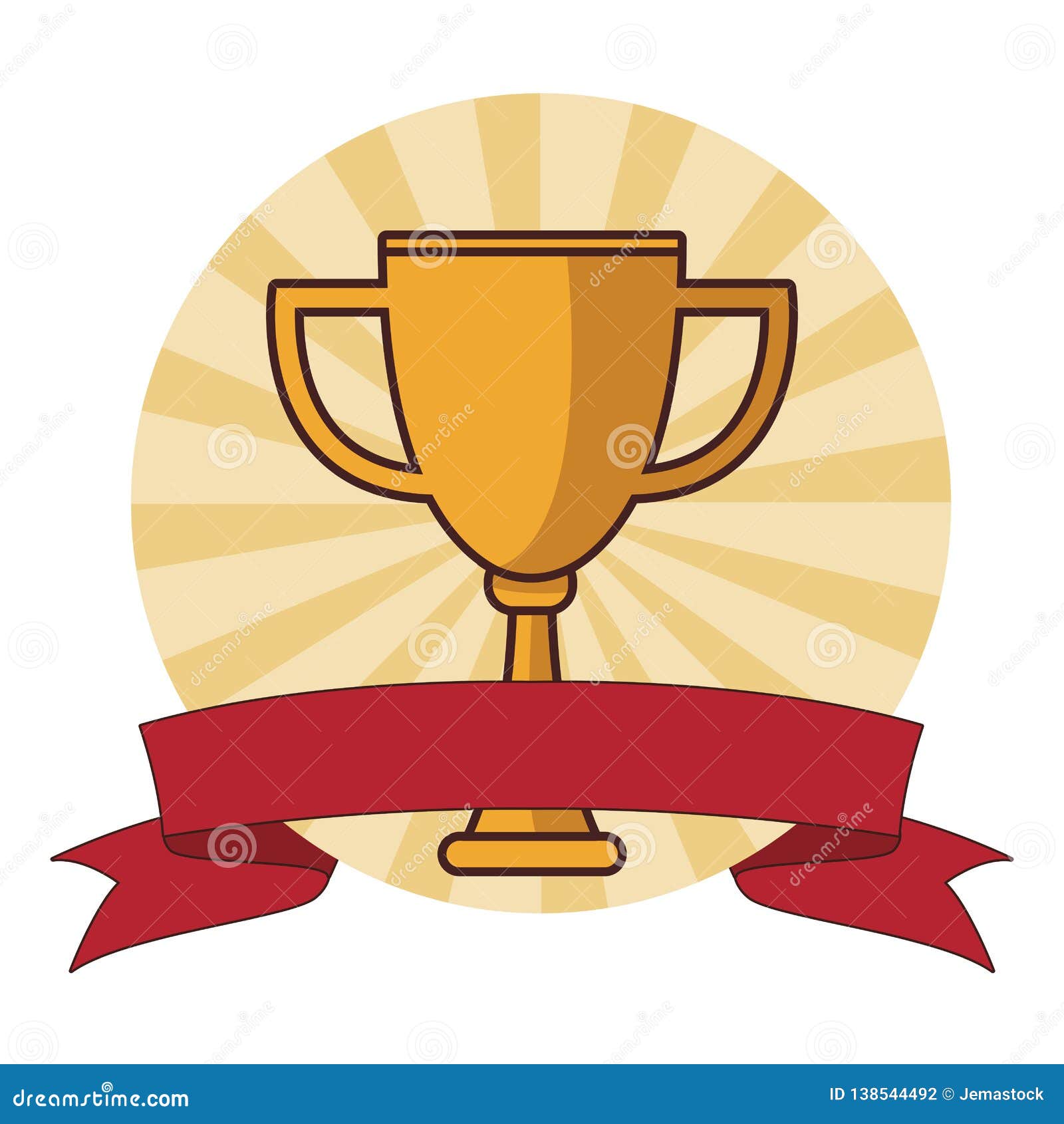 Champion trophy cartoon stock vector. Illustration of golden - 138544492 Champion trophy cartoon stock vector. Illustration of golden - 138544492