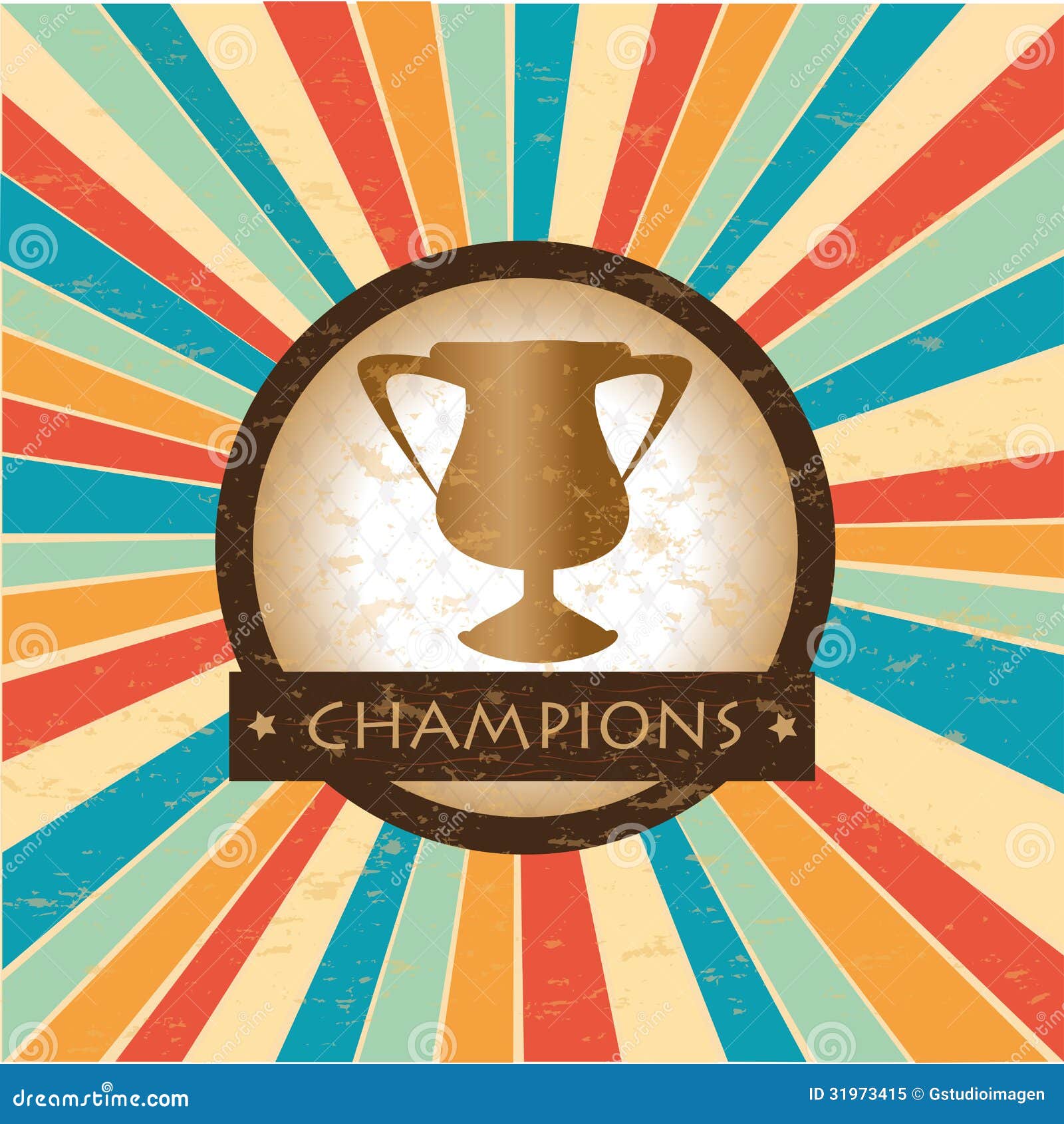 Champions illustration de vecteur. Illustration du cuvette - 31973415