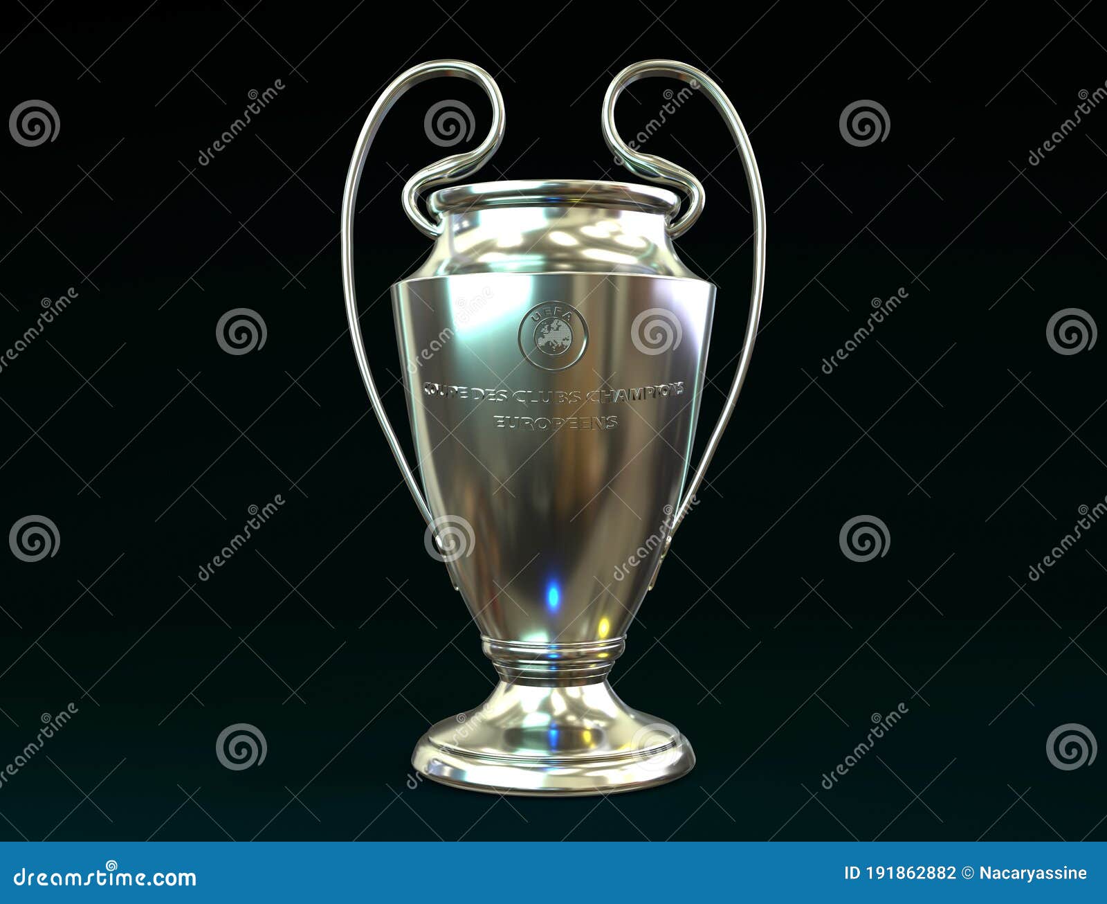 Champions League, Uefa, 3d Model Background Editorial Photography