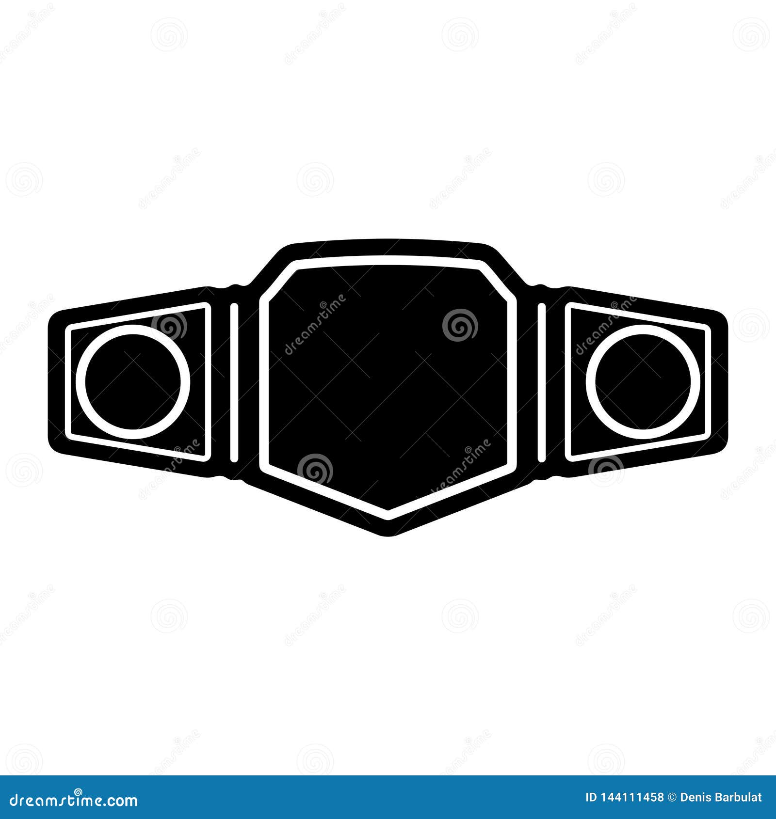 Championship Belt, Sport Winner Trophy Stock Vector - Illustration of