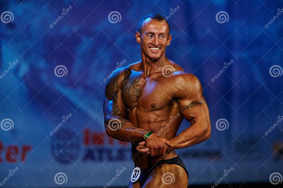 Championship of Ukraine in Bodybuilding and Athletism Editorial Stock