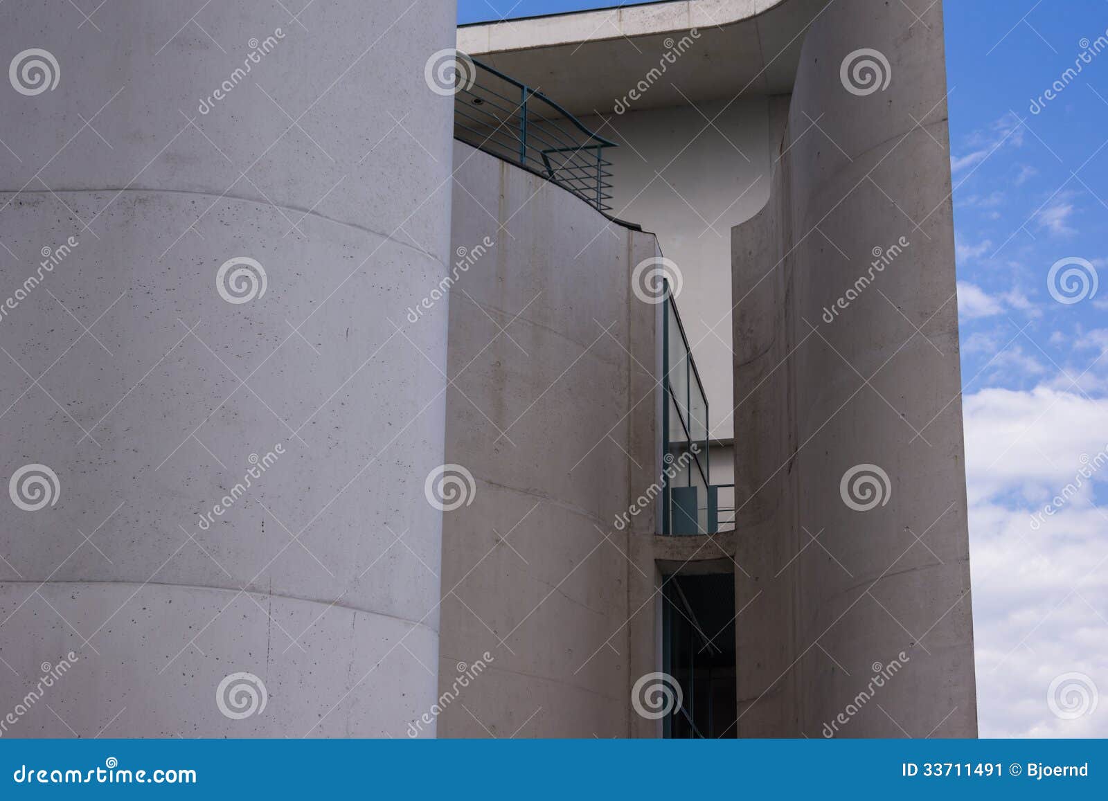 the chancellery building in berlin-mitte