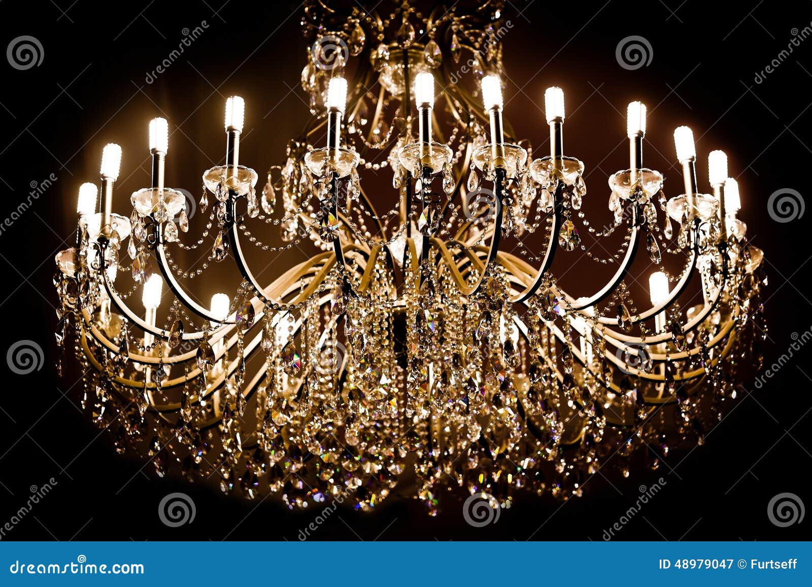 Chandelier stock image. Image of detail, brightly, classical 48979047