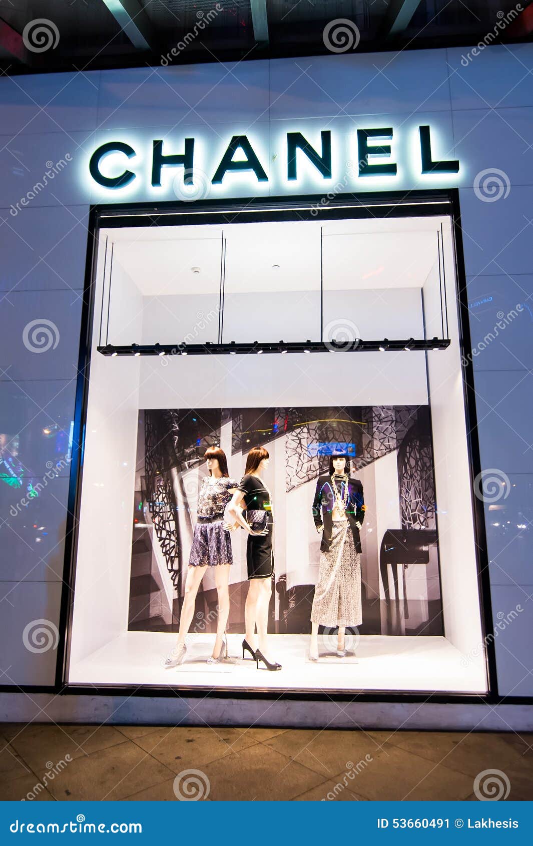 Chanel Boutique Display Window. Ho Chi Minh, Vietnam Editorial Photo ...