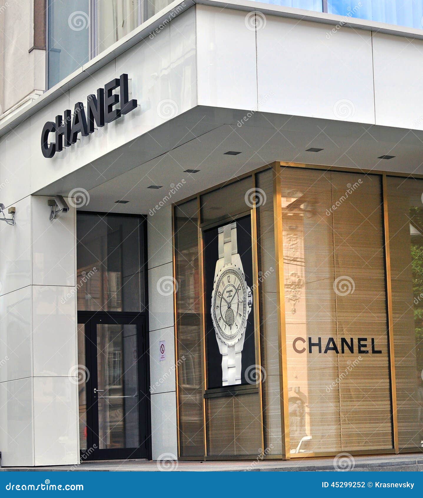 Chanel boutique exterior editorial photography. Image of luxury - 45299252