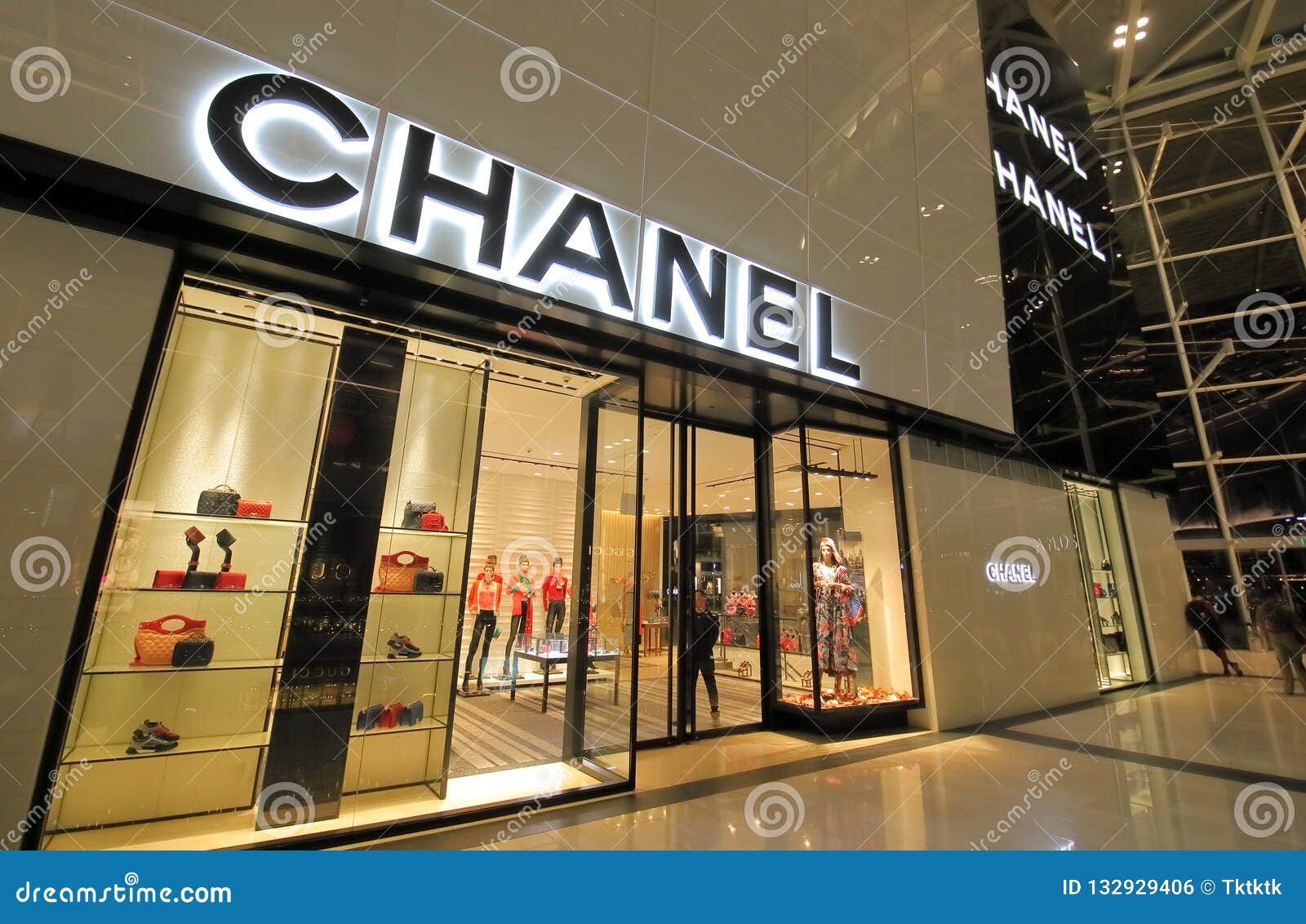 Chanel fashion brand editorial photo. Image of retail - 132929406