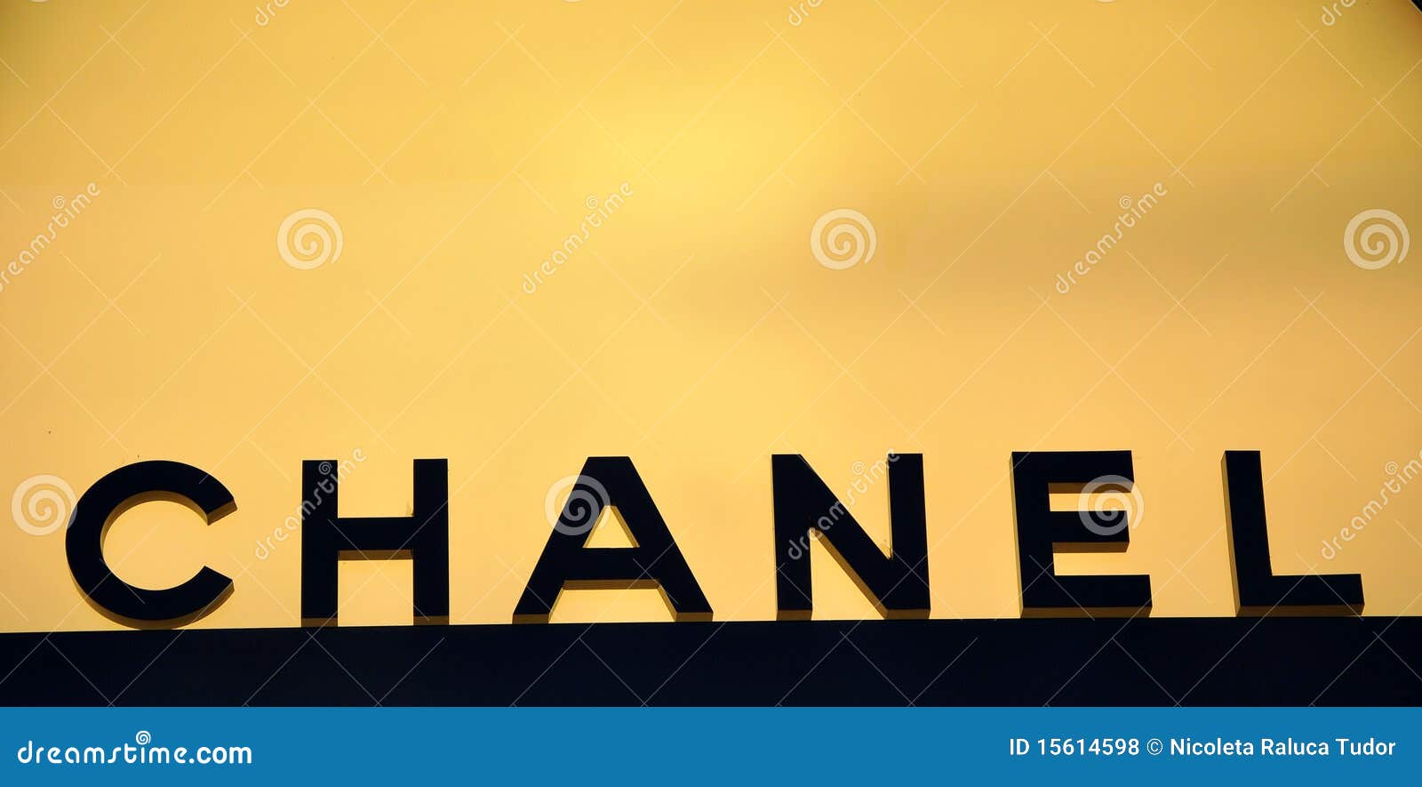 Chanel fashion logo editorial stock photo. Image of accessory - 15614598