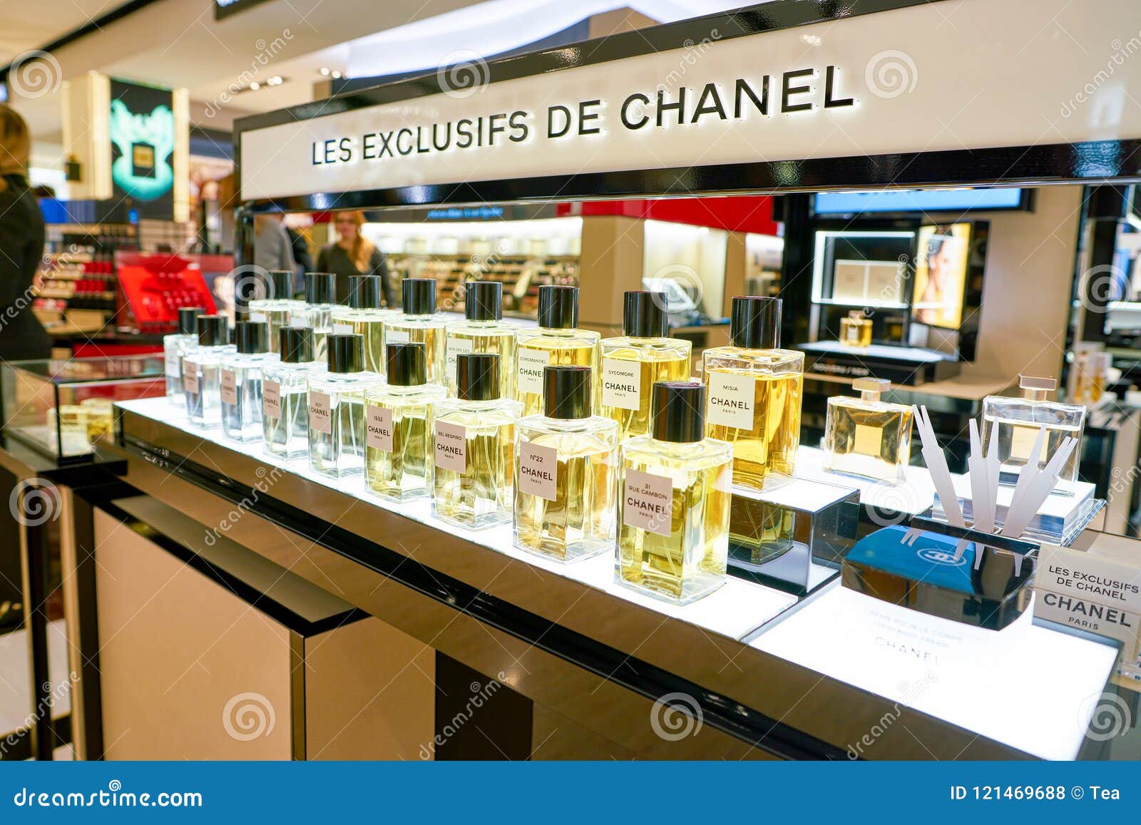 Chanel fragrance editorial stock photo. Image of color - 121469688