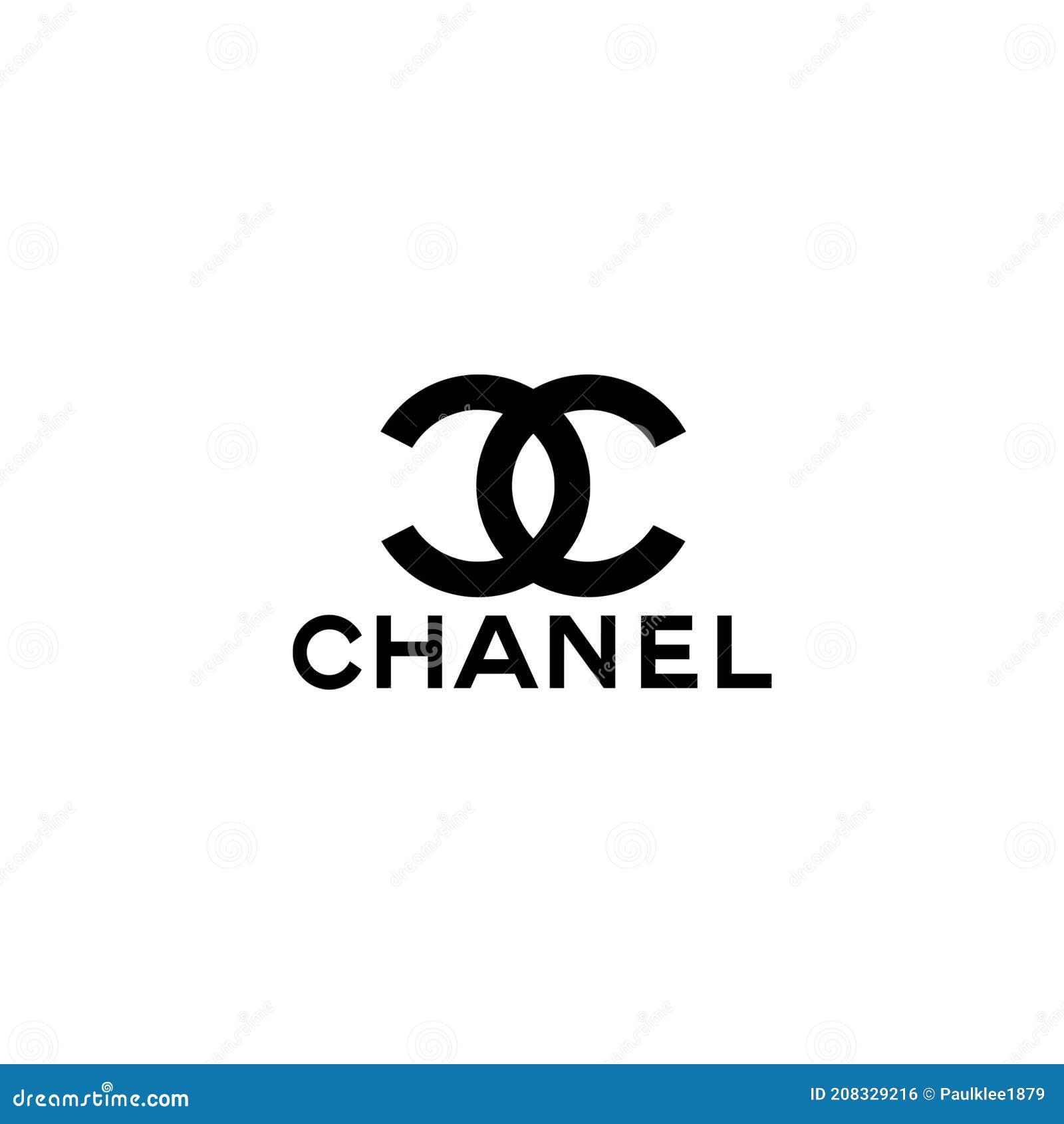 Chanel Logo Editorial Illustrative on White Background Editorial Photo ...